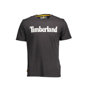 Timberland Ανδρικό T-shirt Μαύρο με Λογότυπο