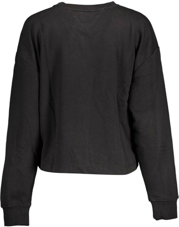 Tommy Jeans Γυναικεία Φούτερ DW0DW14851 Μαύρο Relaxed Fit - Image 2