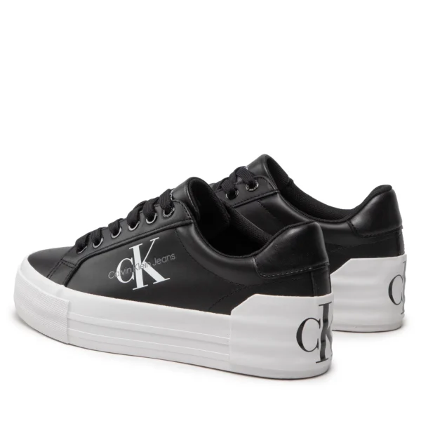 Calvin Klein Γυναικεία Flatforms Sneakers Μαύρα YW0YW00821-BDS - Image 2