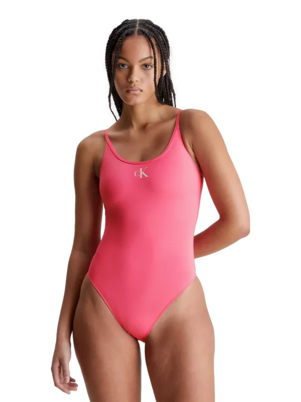 Calvin Klein Ολόσωμο Μαγιό Pink Flash