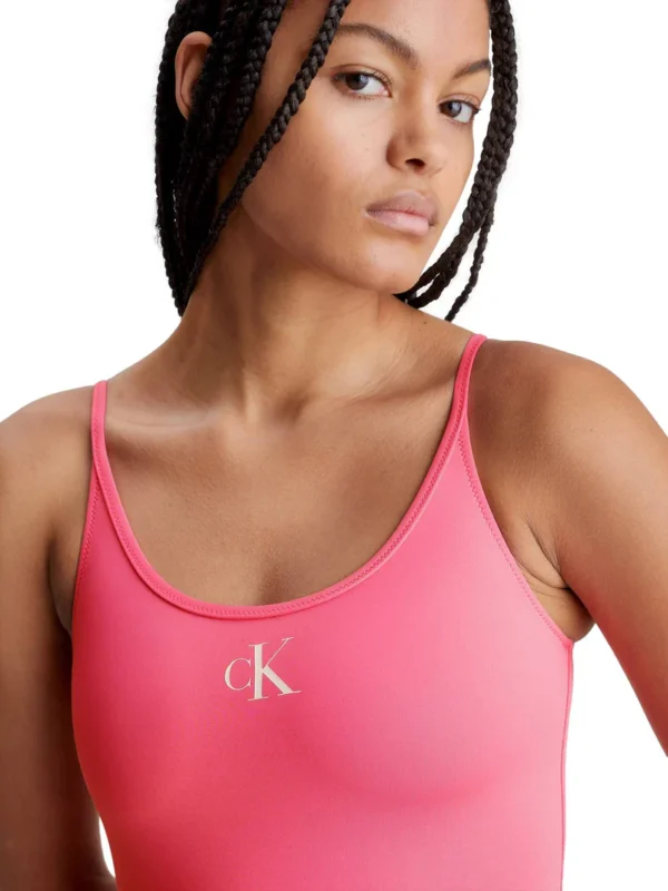 Calvin Klein Ολόσωμο Μαγιό Pink Flash - Image 2