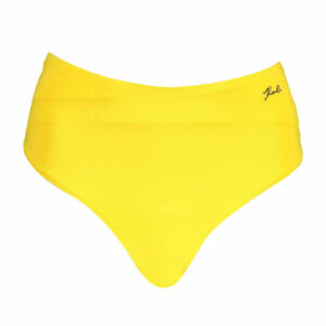Karl Lagerfeld Bikini Slip Ψηλόμεσο Κίτρινο