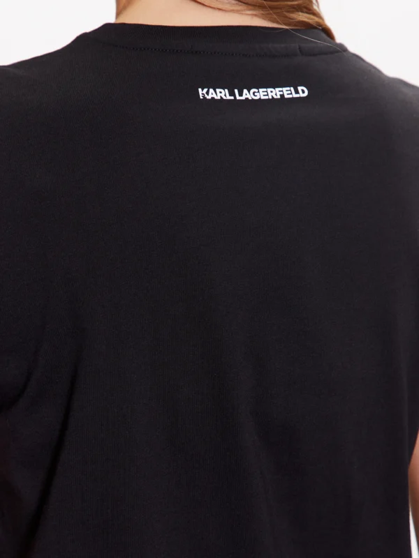 Karl Lagerfeld Γυναικείο T-shirt Μαυρο - Image 5