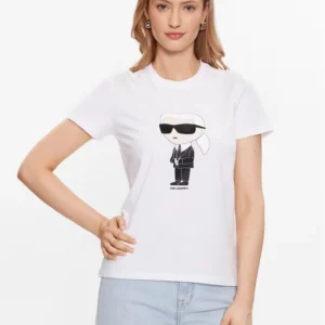 Karl Lagerfeld Γυναικείο T-shirt Λευκό