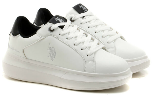 U.S. Polo Assn. CHELIS001-WHI Γυναικεία Flatforms Sneakers Λευκά - Image 2
