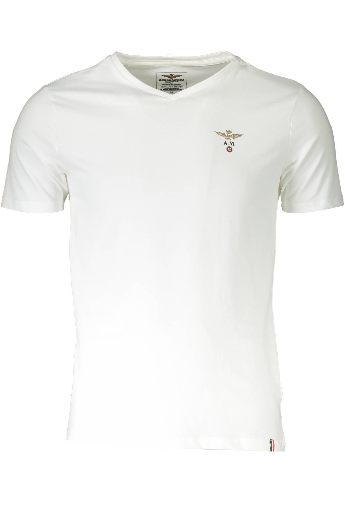 AIR FORCE WHITE MEN'S OUTDOOR T-SHIRT AERONAUTICA MILITARE