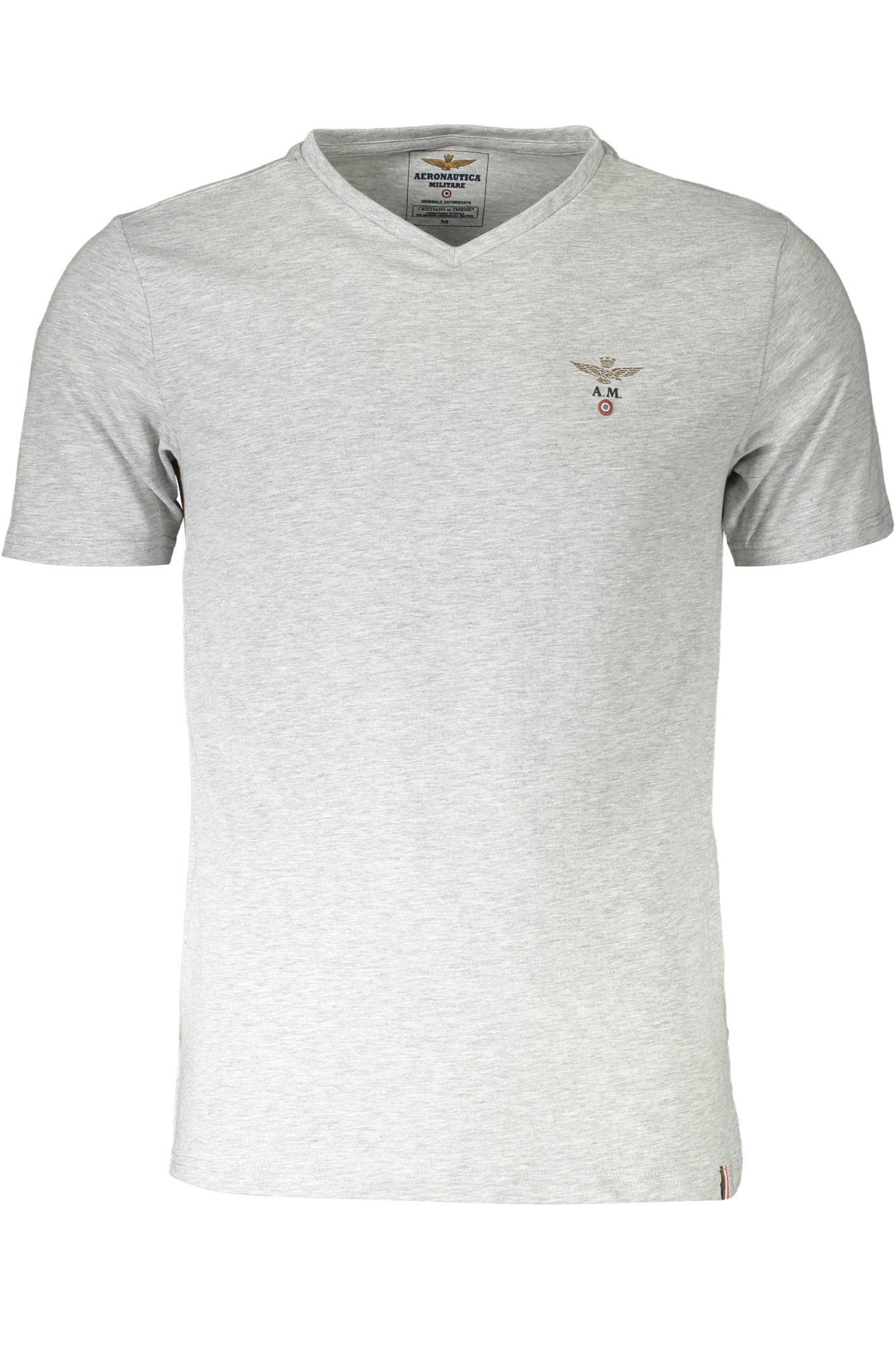 AIR FORCE MEN'S OUTDOOR T-SHIRT GRAY AERONAUTICA MILITARE