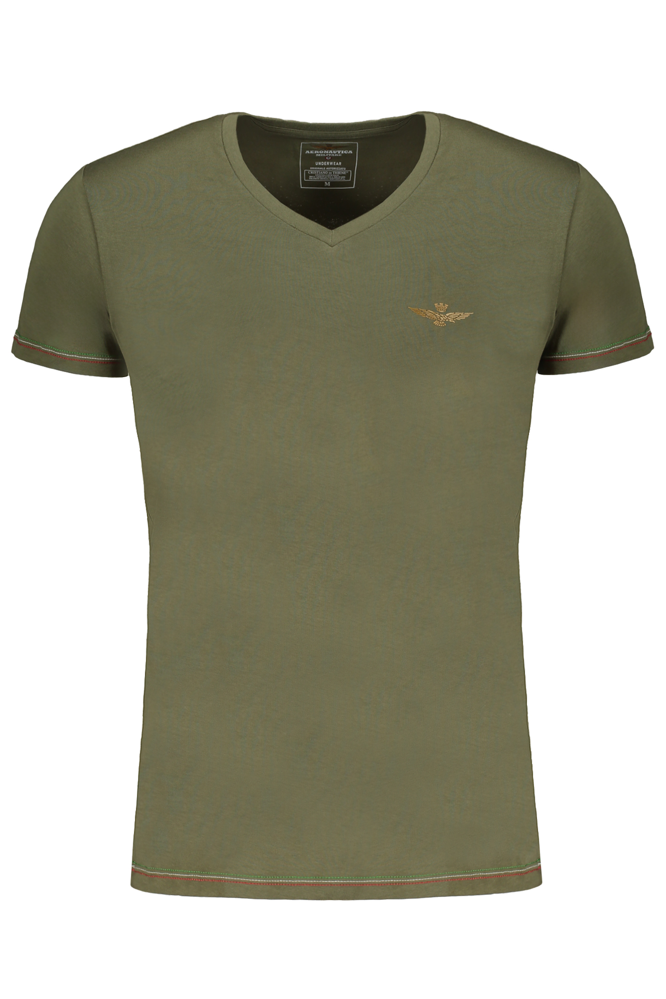 ERONAUTICA MILITARE GREEN MEN'S SHORT SLEEVED T-SHIRT