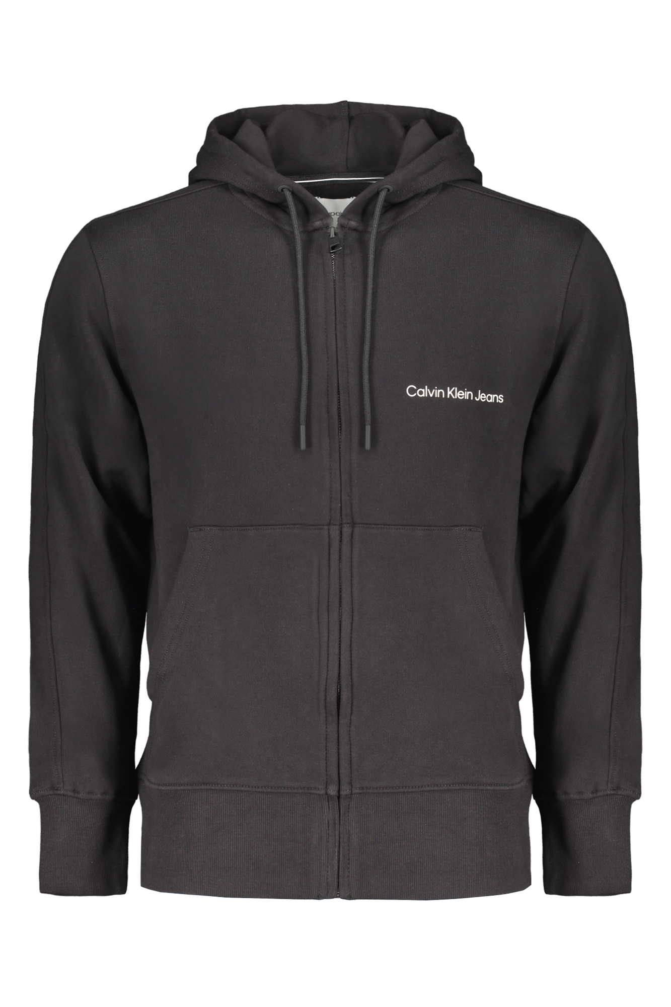 CALVIN KLEIN MEN'S BLACK ZIP SWEATSHIRT