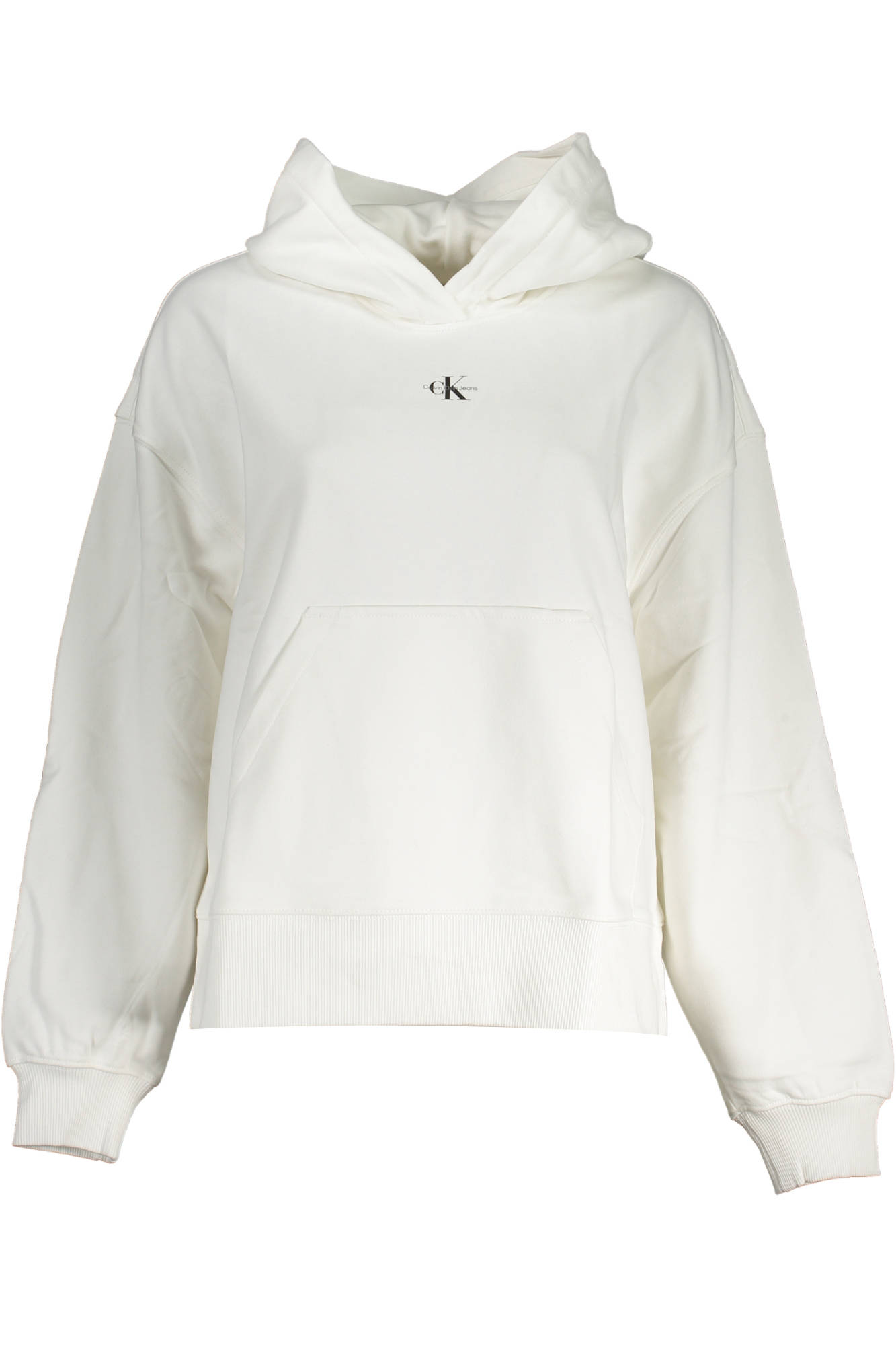 CALVIN KLEIN WOMEN'S SWEATSHIRT WITHOUT ZIP WHITE