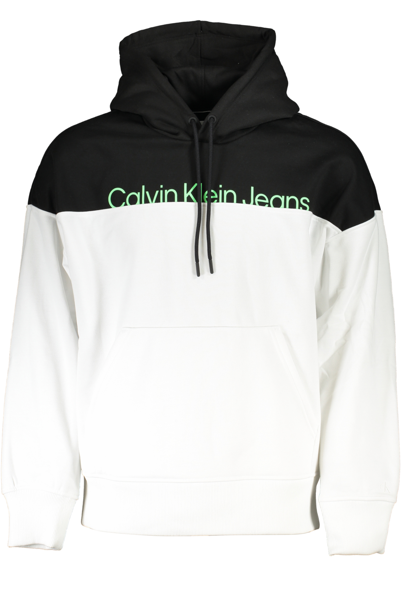 CALVIN KLEIN MEN'S WHITE ZIPLESS SWEATSHIRT