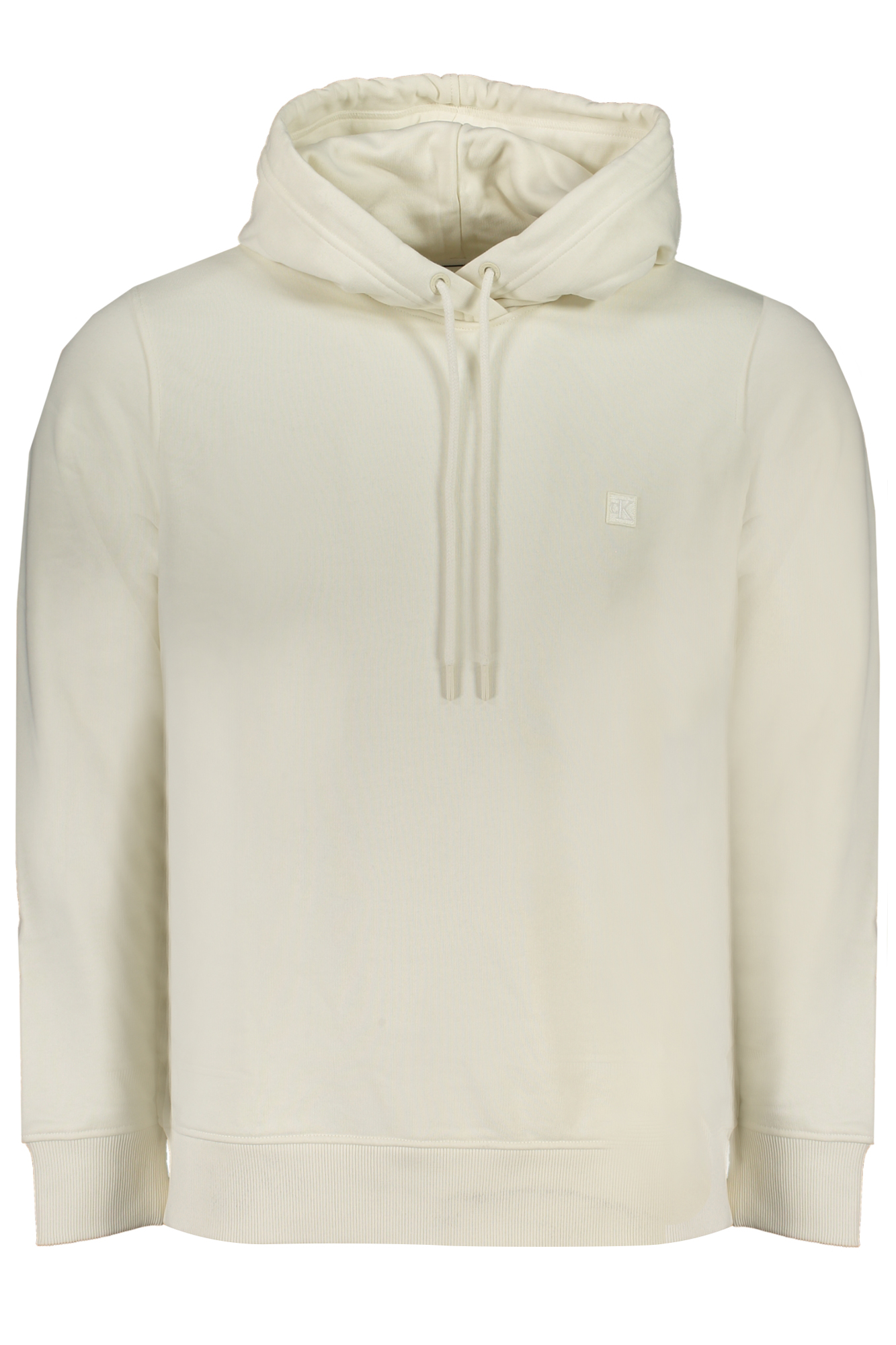 CALVIN KLEIN MEN'S WHITE ZIPLESS SWEATSHIRT