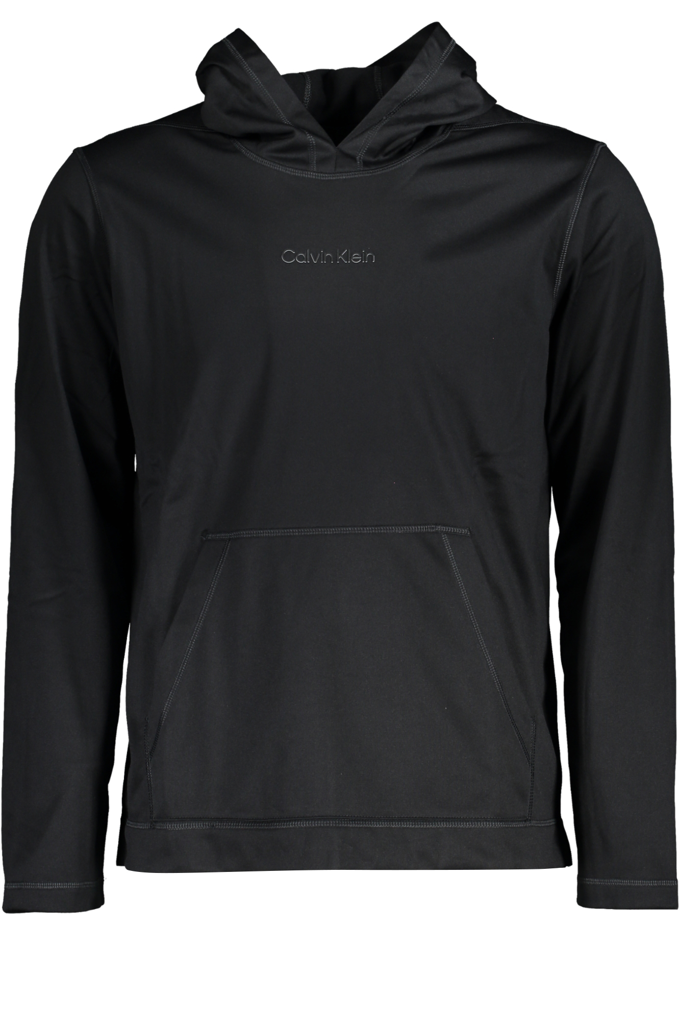 CALVIN KLEIN MEN'S BLACK ZIPLESS SWEATSHIRT