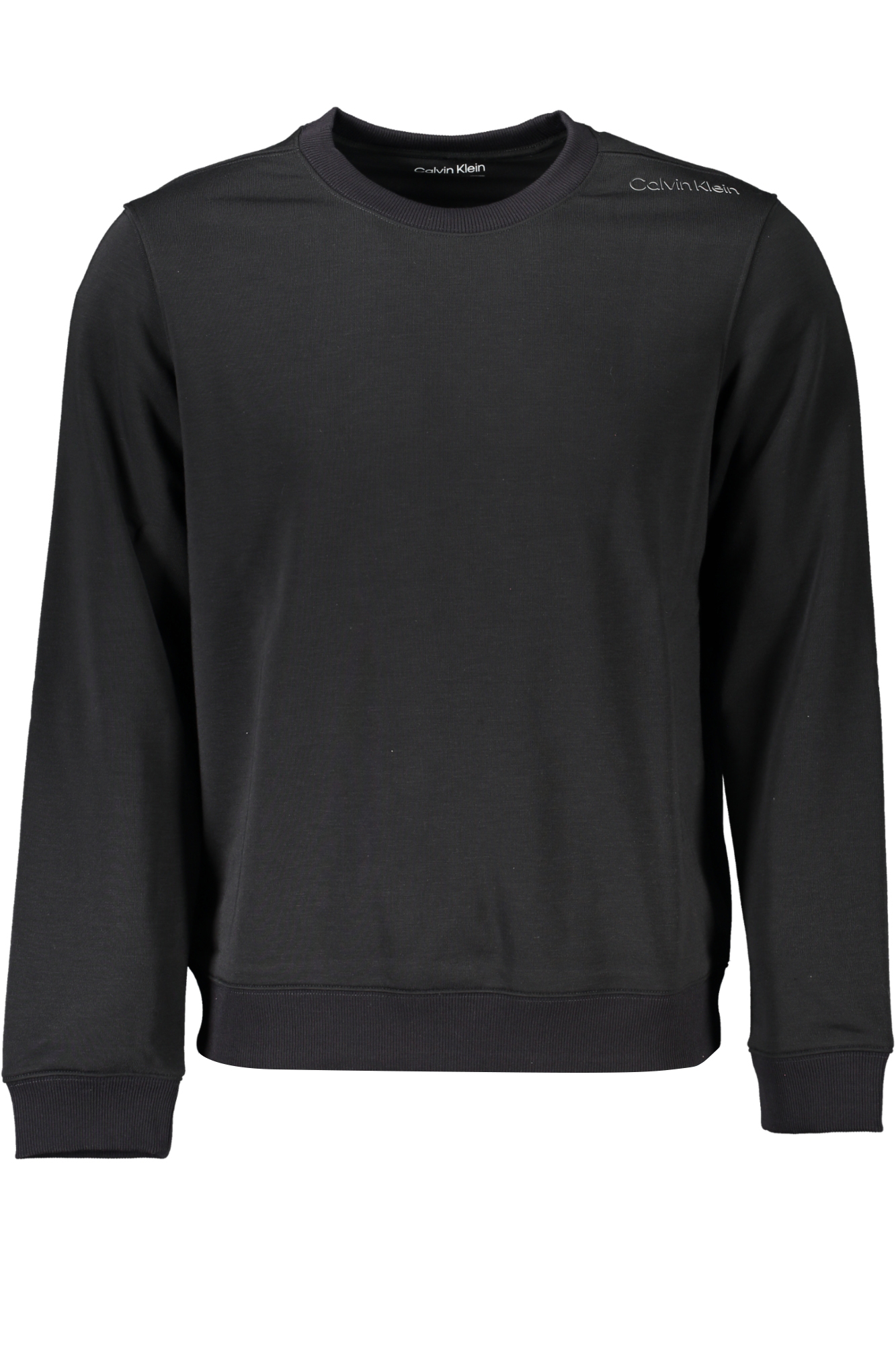 CALVIN KLEIN MEN'S BLACK ZIPLESS SWEATSHIRT