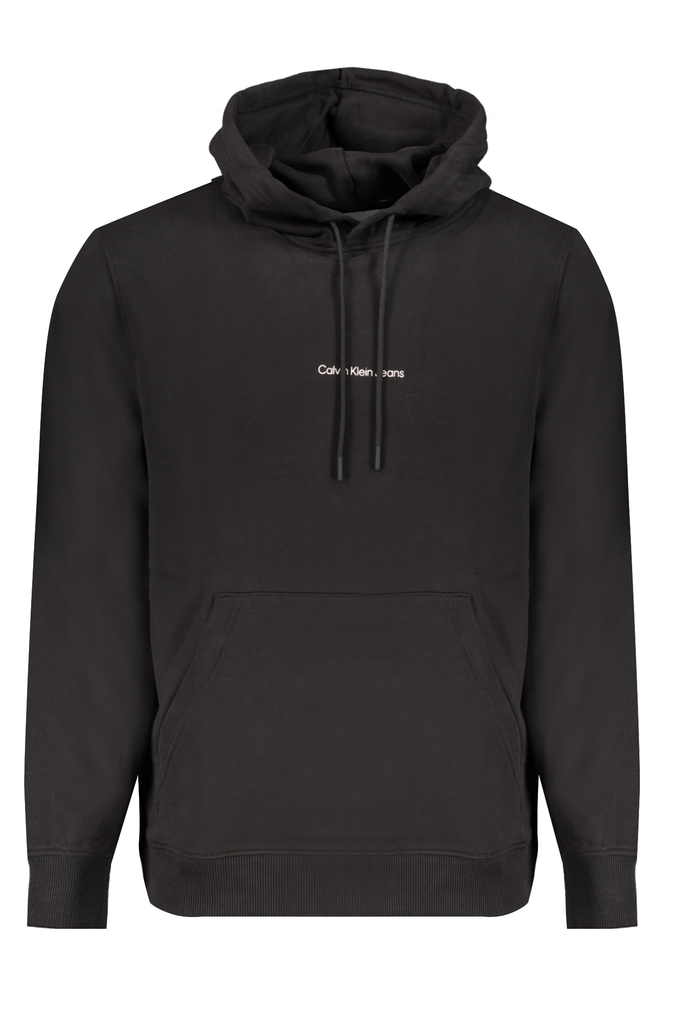 CALVIN KLEIN MEN'S BLACK ZIPLESS SWEATSHIRT