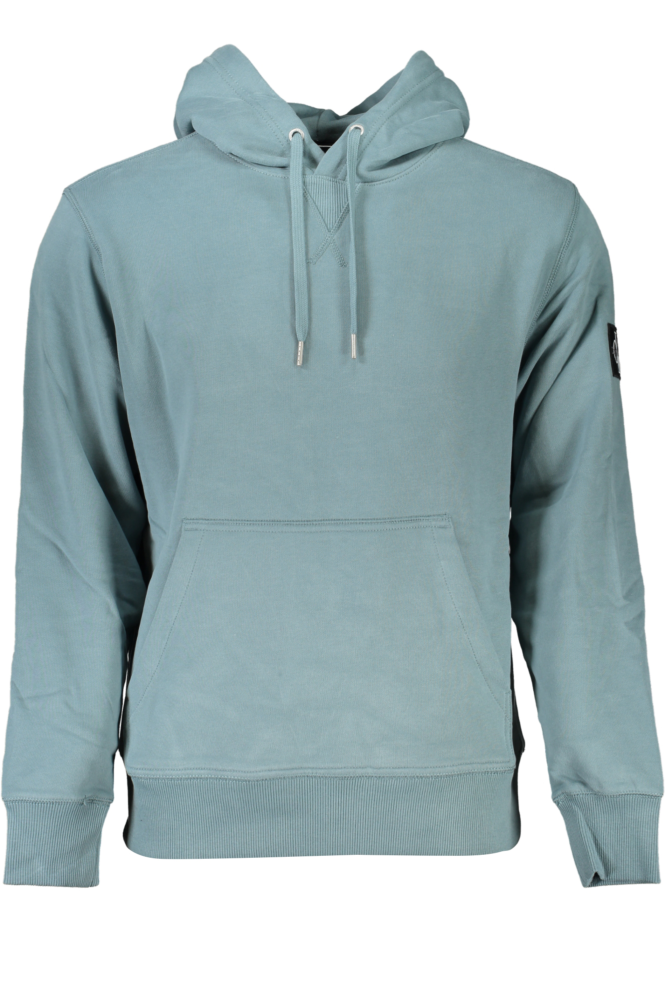 CALVIN KLEIN MEN'S GREEN ZIPLESS SWEATSHIRT