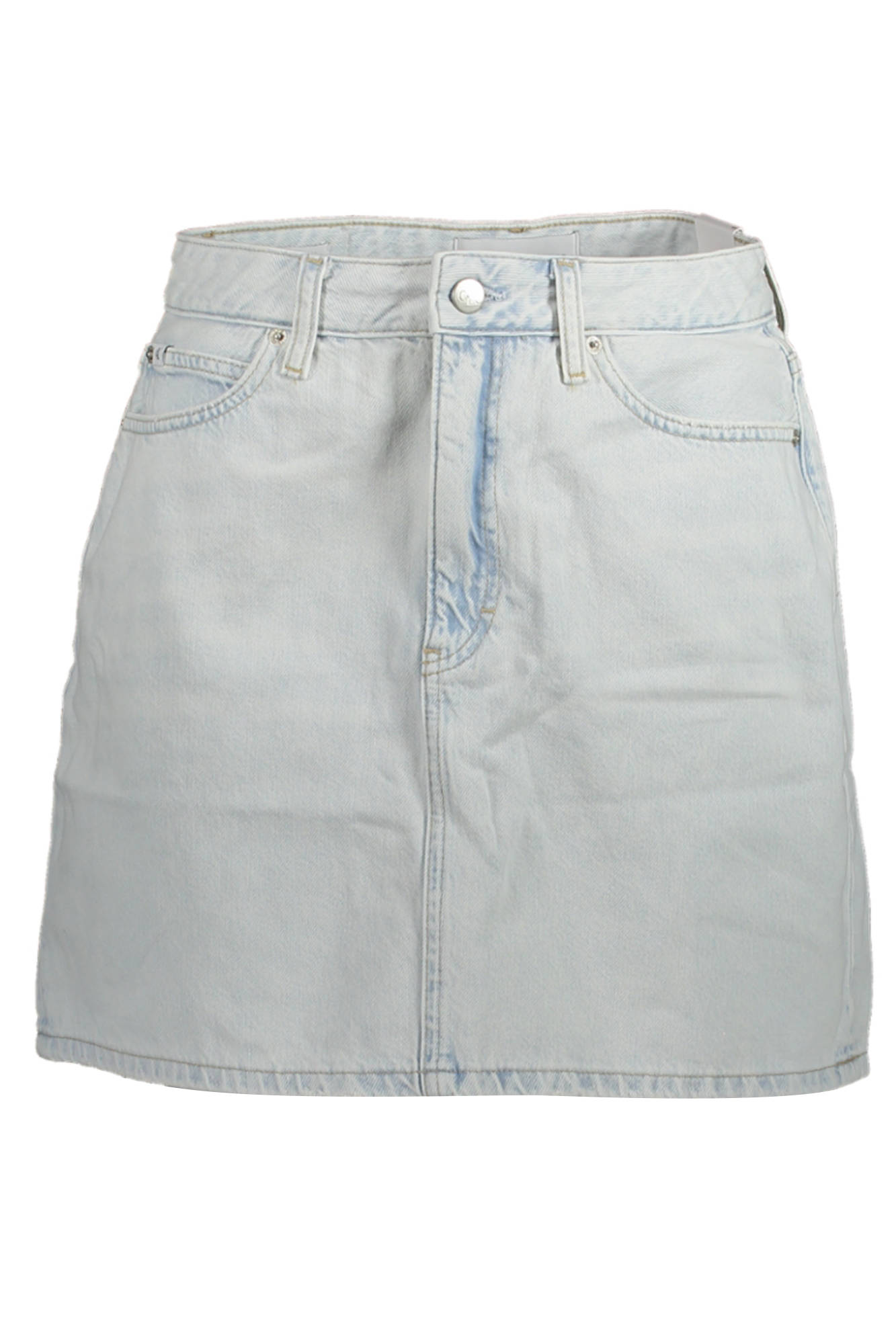 CALVIN KLEIN WOMEN'S LIGHT BLUE SHORT SKIRT CALVIN KLEIN