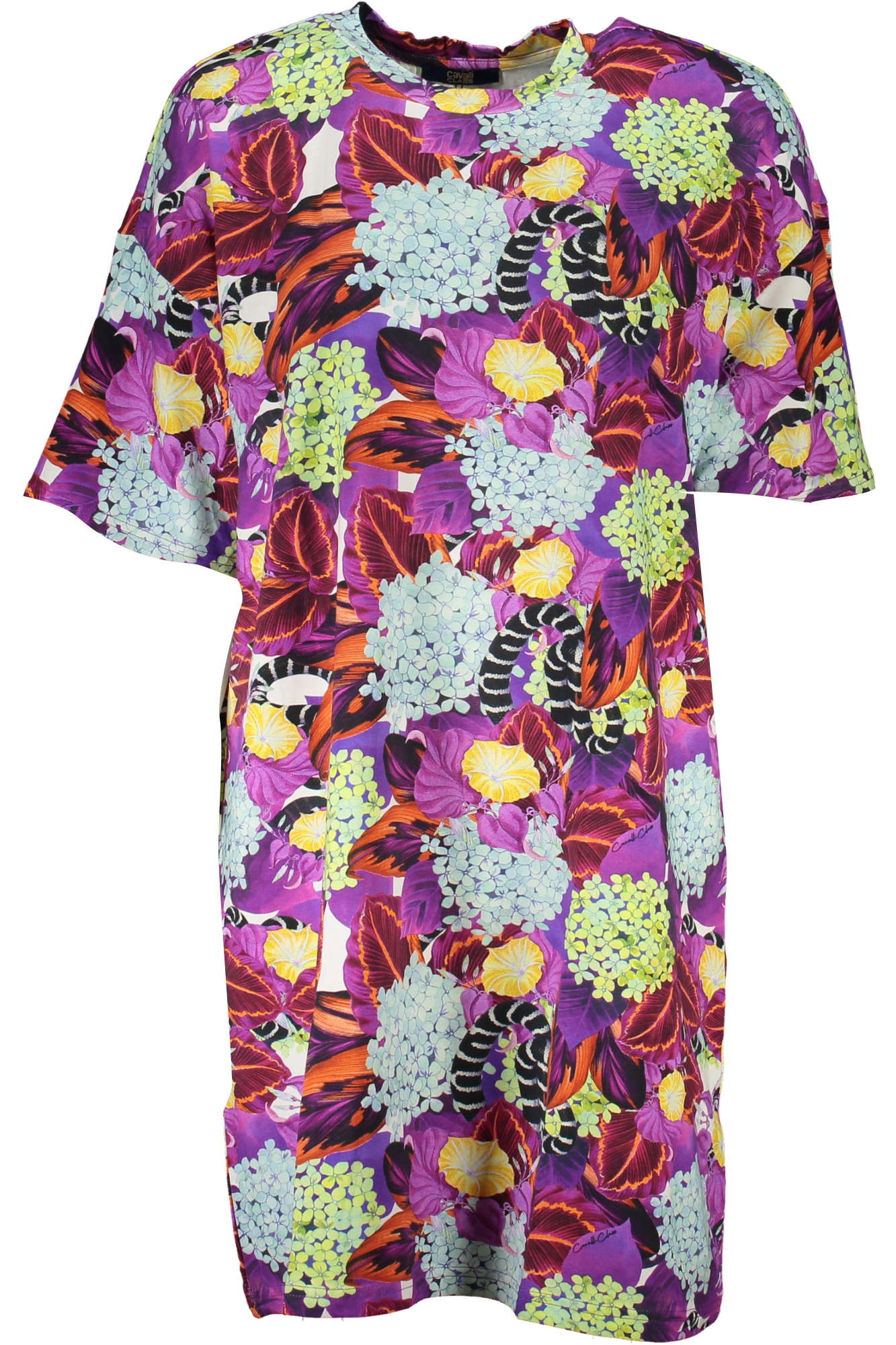 CAVALLI CLASS WOMEN'S SHORT DRESS PURPLE