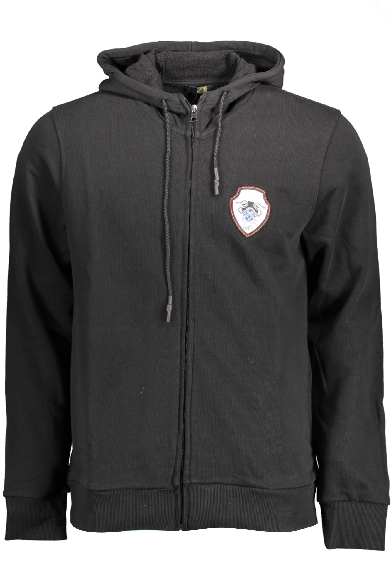 CAVALLI CLASS SWEATSHIRT WITH ZIP MAN BLACK