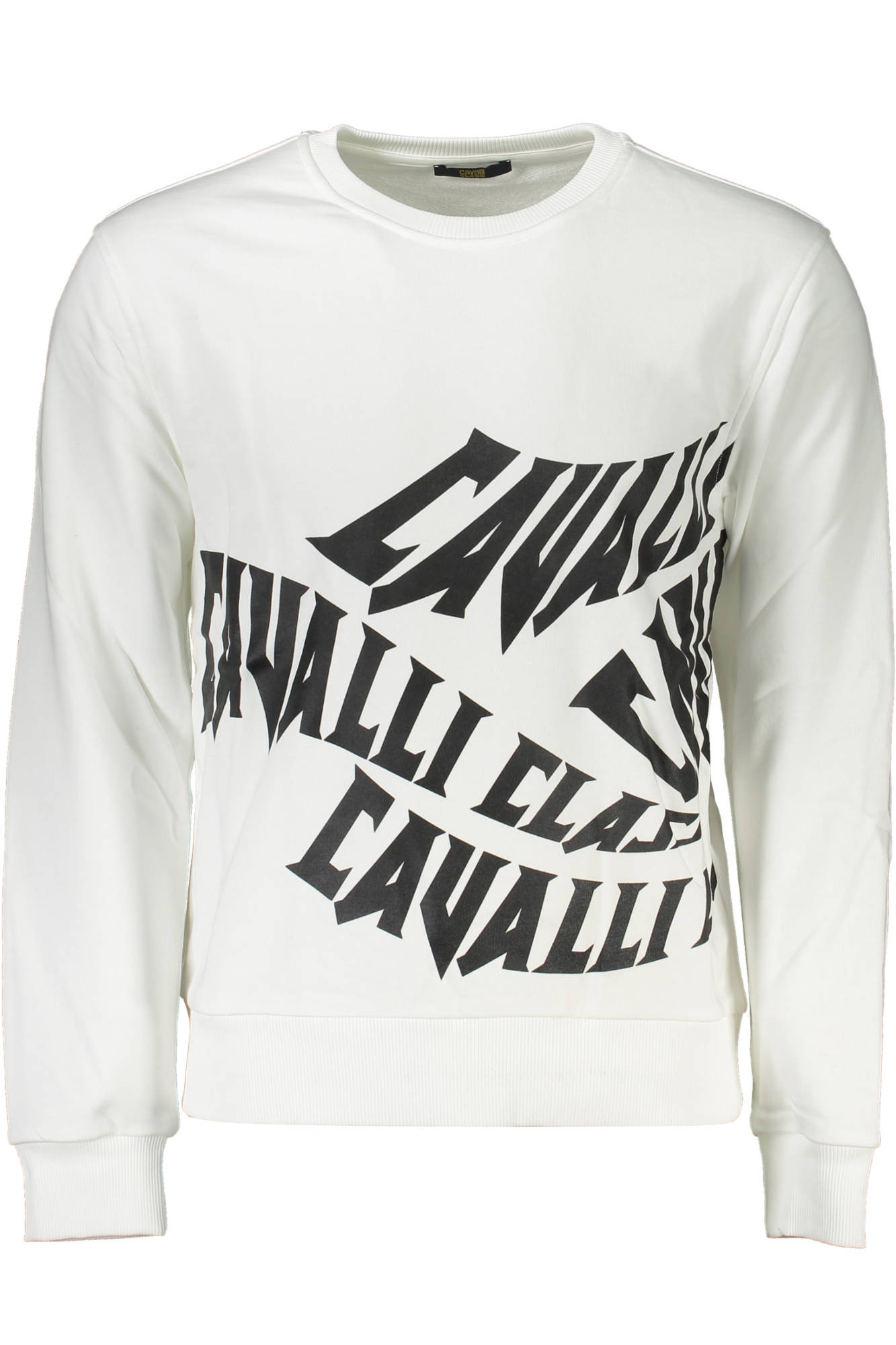 CAVALLI CLASS SWEATSHIRT WITHOUT ZIP MAN WHITE