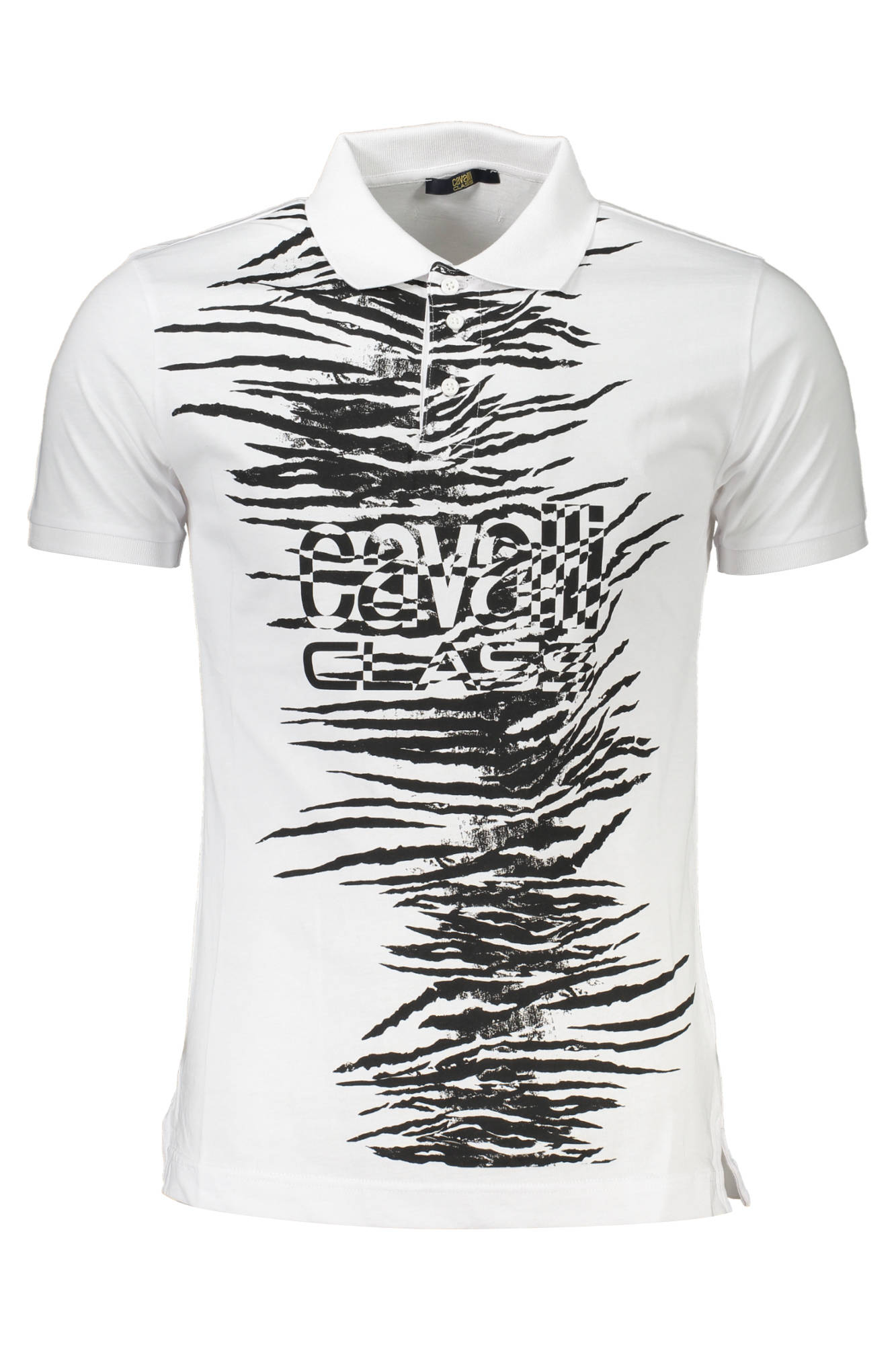 CAVALLI CLASS POLO SHORT SLEEVE MAN WHITE