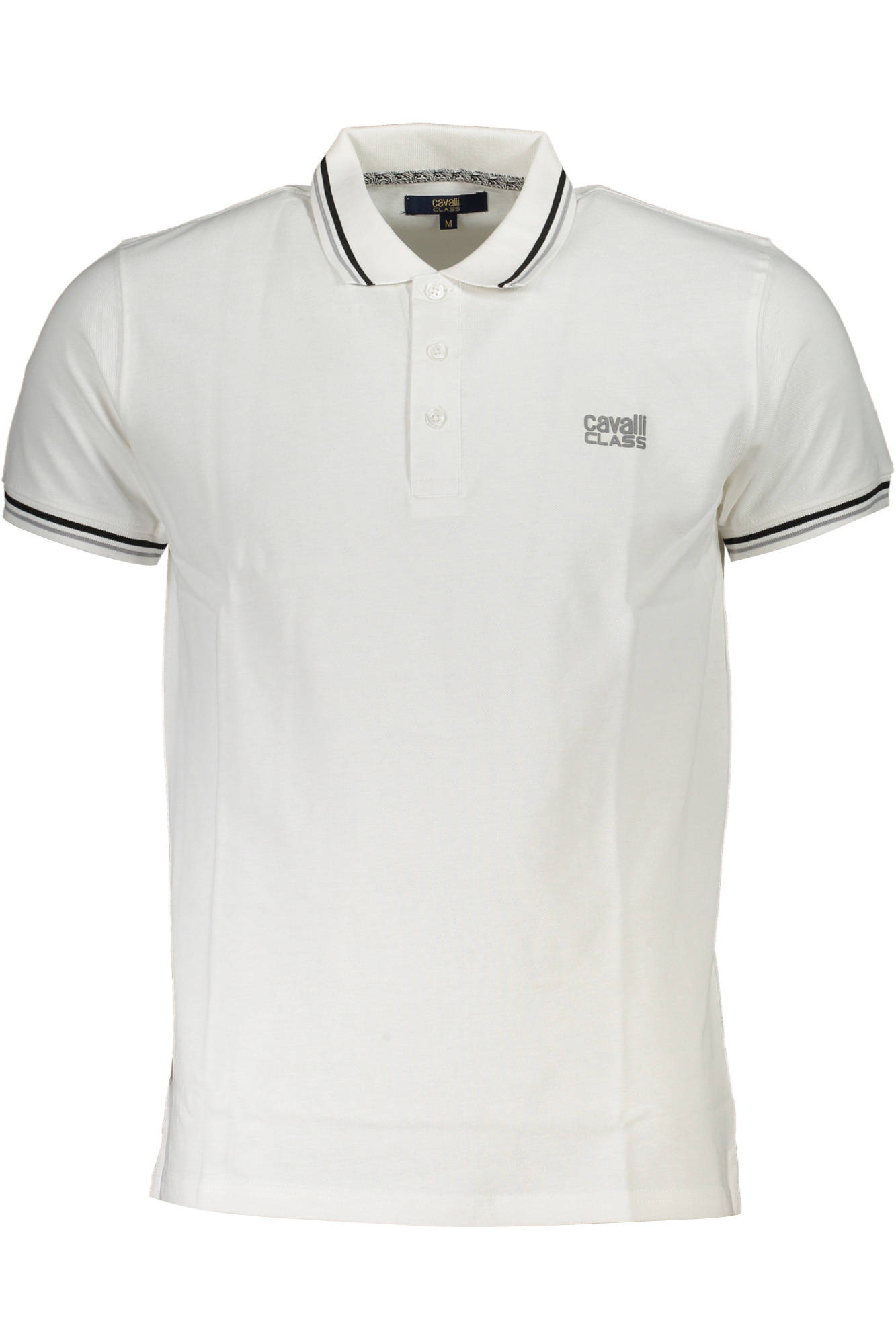 CAVALLI CLASS POLO SHORT SLEEVE MAN WHITE