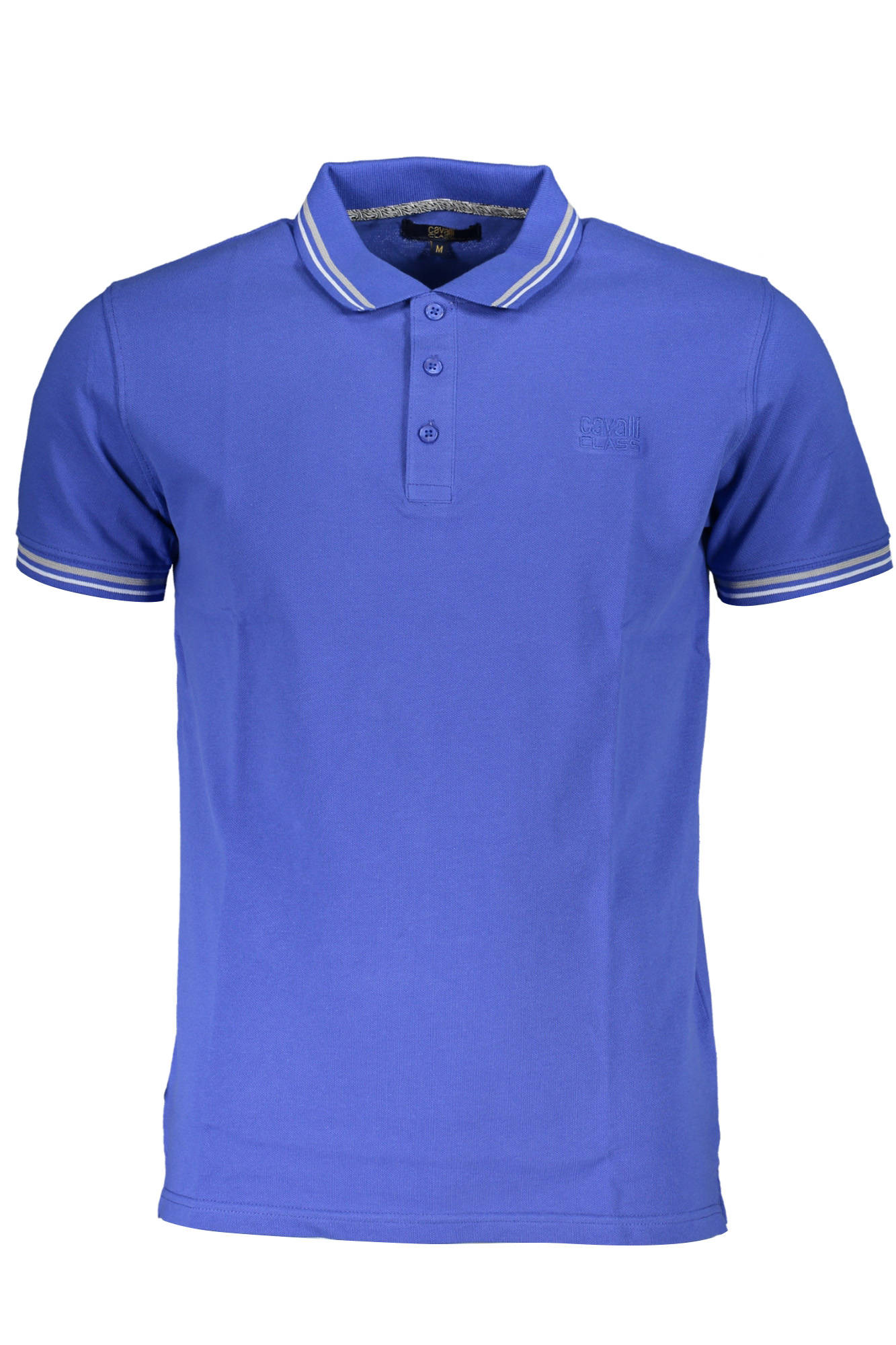 CAVALLI CLASS POLO SHORT SLEEVE MAN BLUE