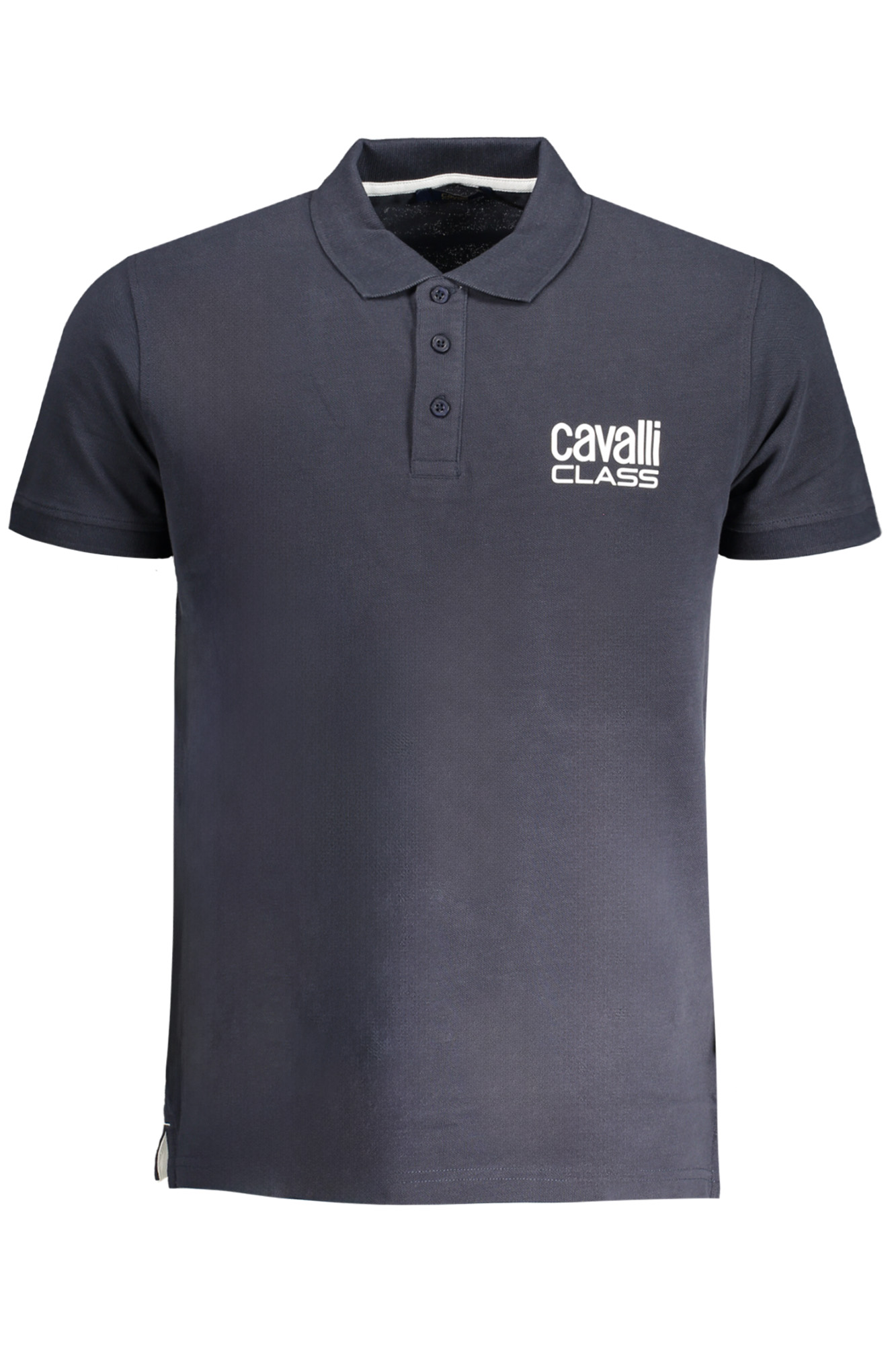 CAVALLI CLASS MEN'S SHORT SLEEVED POLO SHIRT BLUE