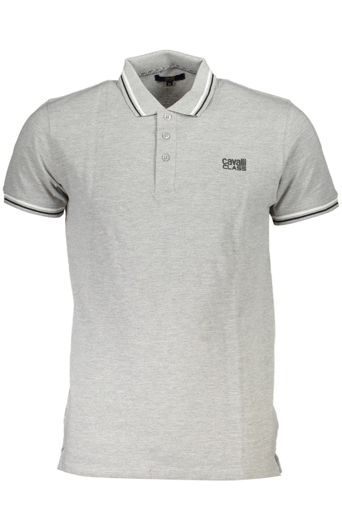 CAVALLI CLASS POLO SHORT SLEEVE MAN GRAY