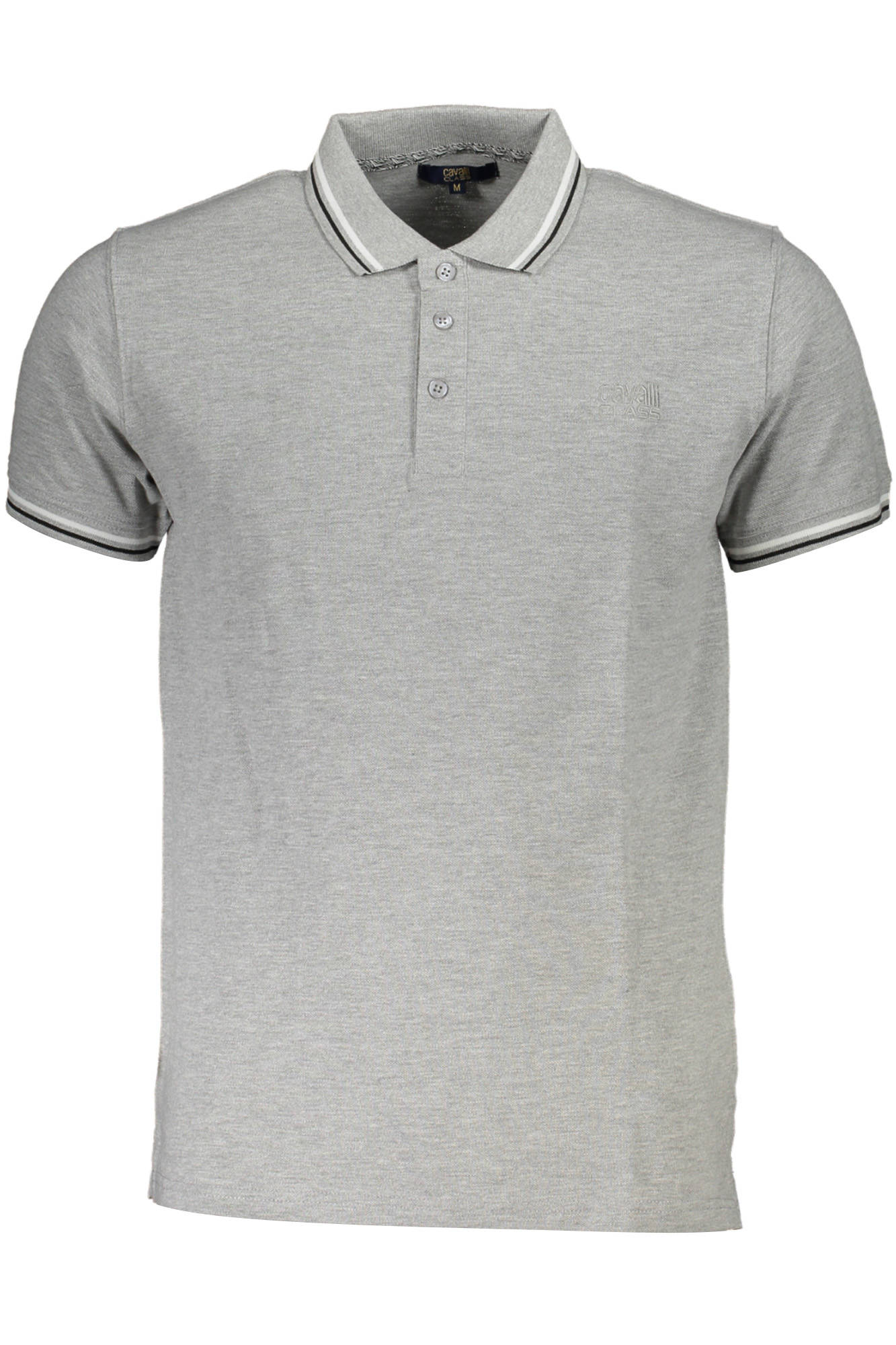 CAVALLI CLASS POLO SHORT SLEEVE MAN GRAY