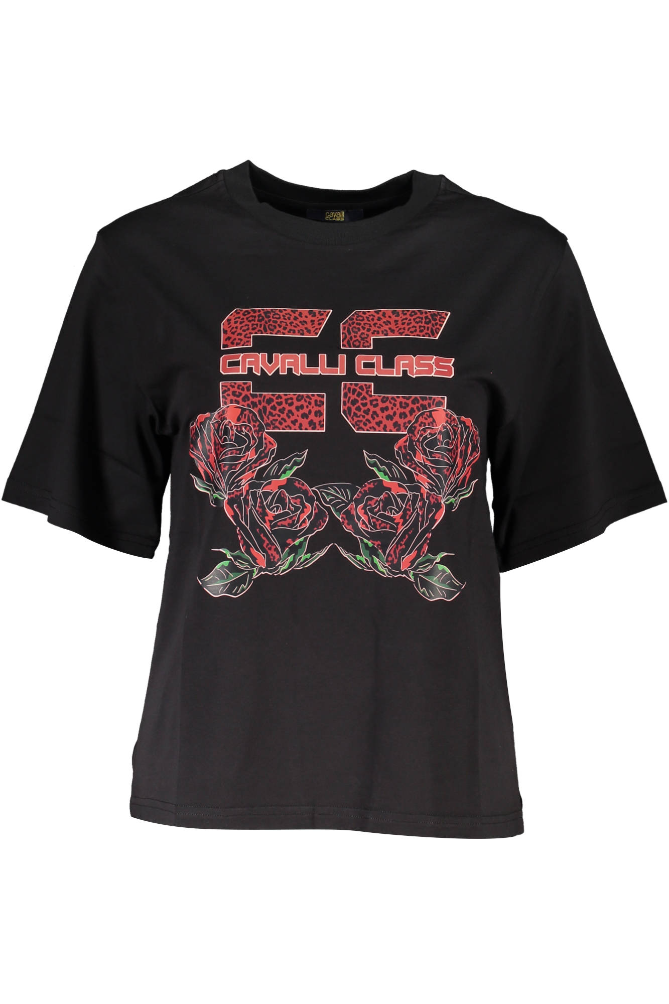 CAVALLI CLASS T-SHIRT SHORT SLEEVE WOMAN BLACK
