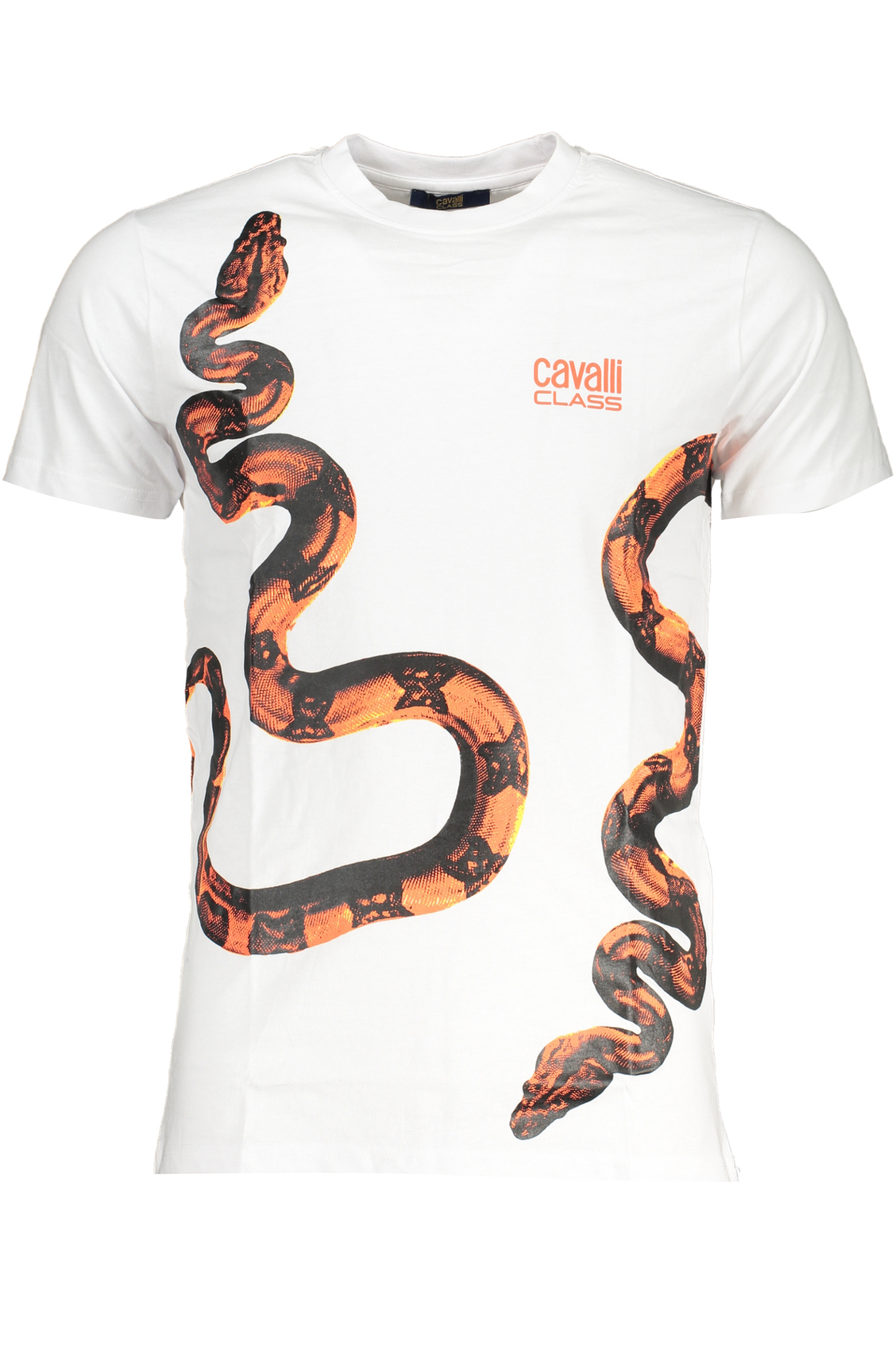CAVALLI CLASS MEN'S SHORT SLEEVED T-SHIRT WHITE