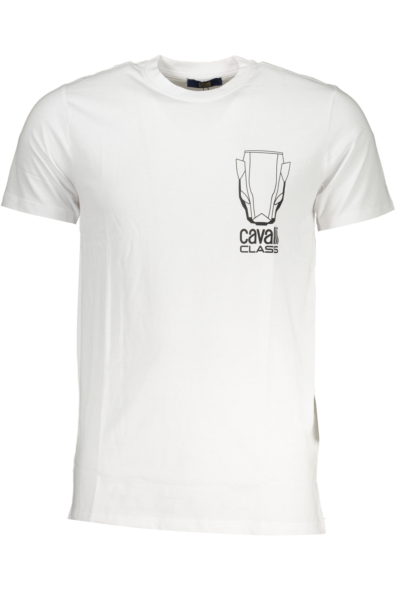 CAVALLI CLASS MEN'S SHORT SLEEVED T-SHIRT WHITE