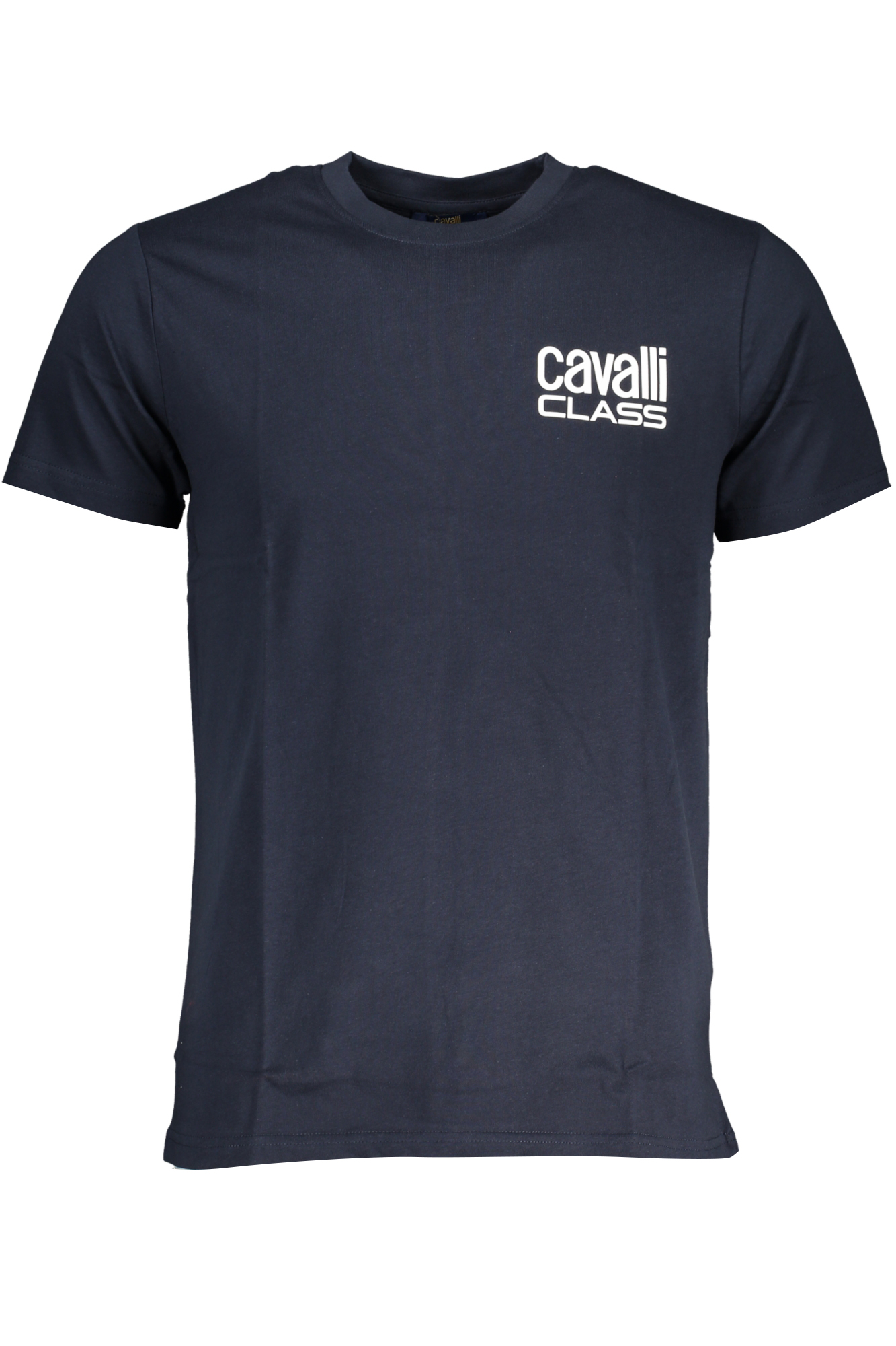 CAVALLI CLASS MEN'S SHORT SLEEVED T-SHIRT BLUE