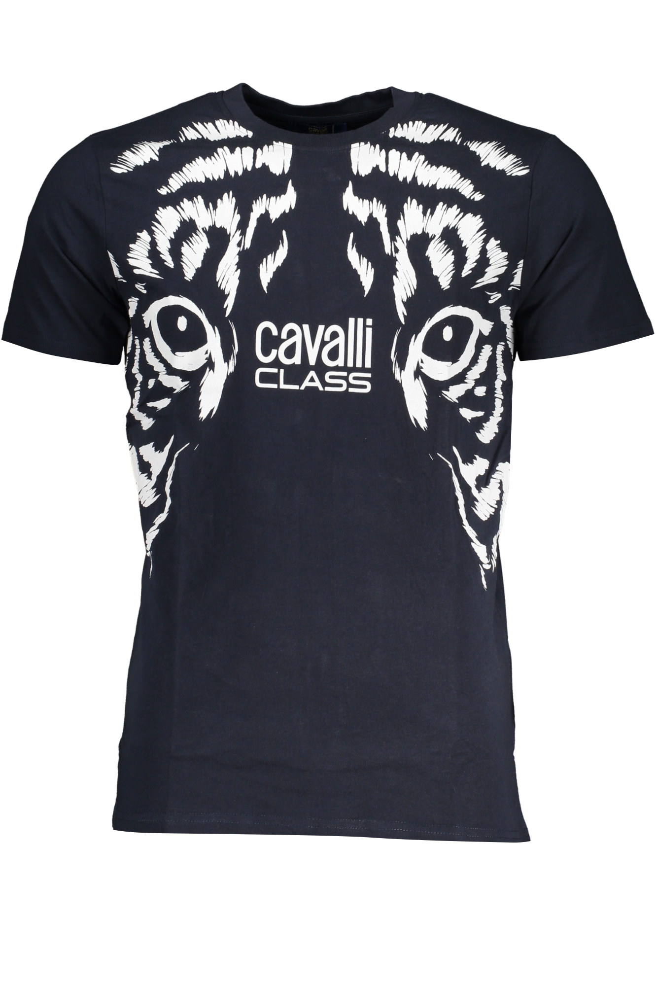 CAVALLI CLASS MEN'S SHORT SLEEVED T-SHIRT BLUE