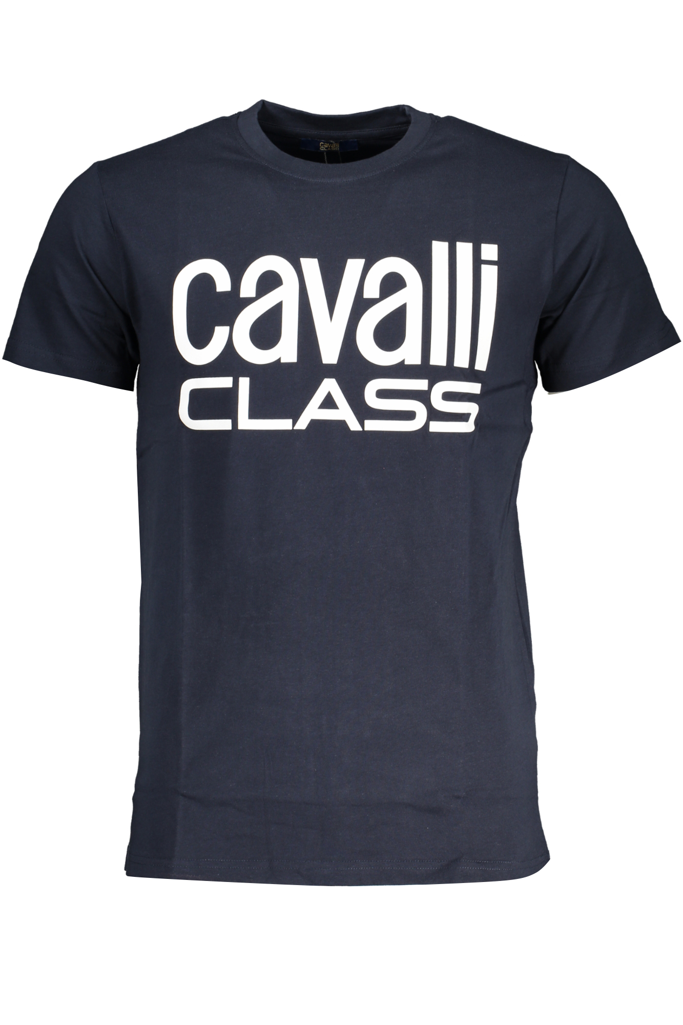 CAVALLI CLASS MEN'S SHORT SLEEVED T-SHIRT BLUE
