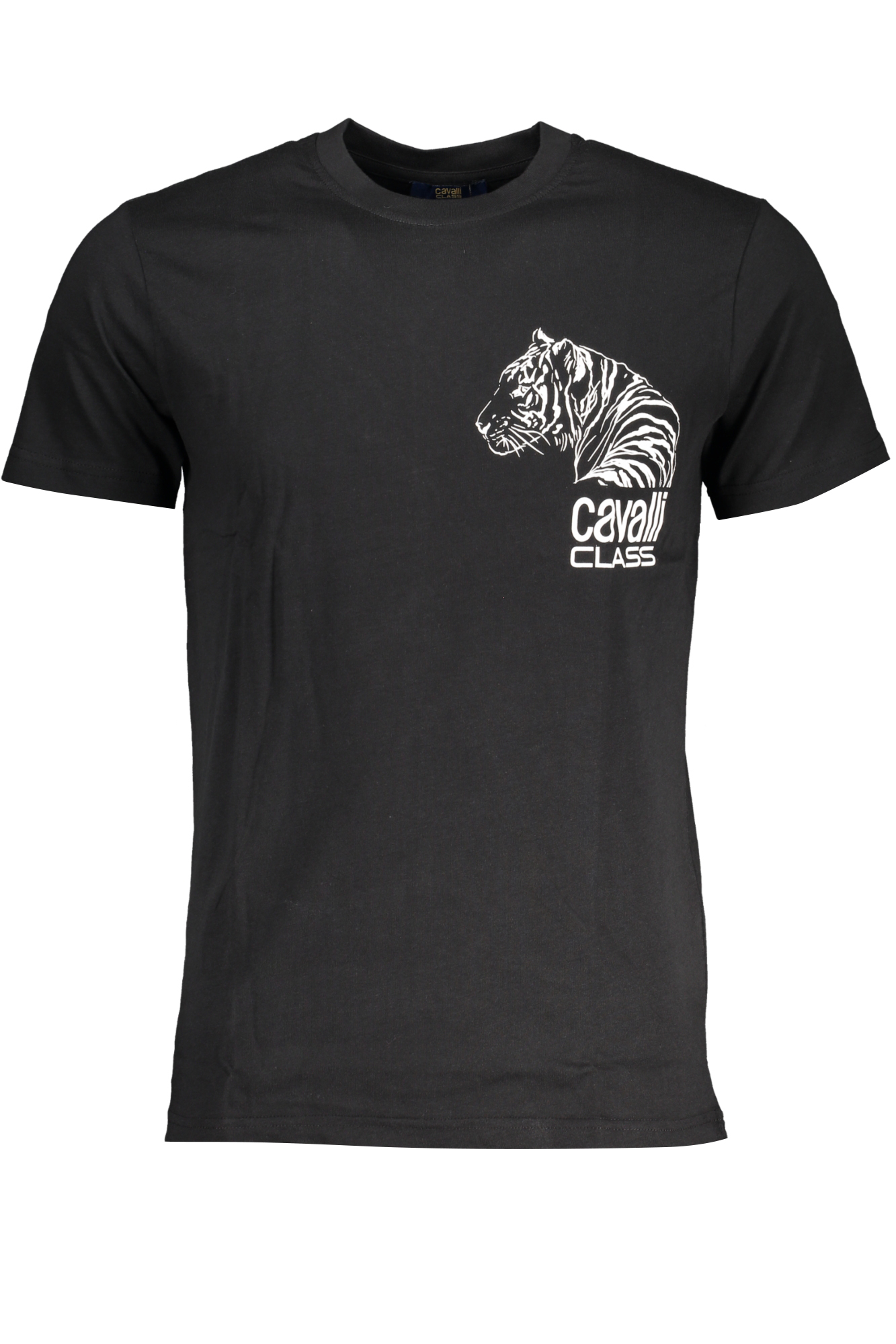 CAVALLI CLASS MEN'S SHORT SLEEVE T-SHIRT BLACK