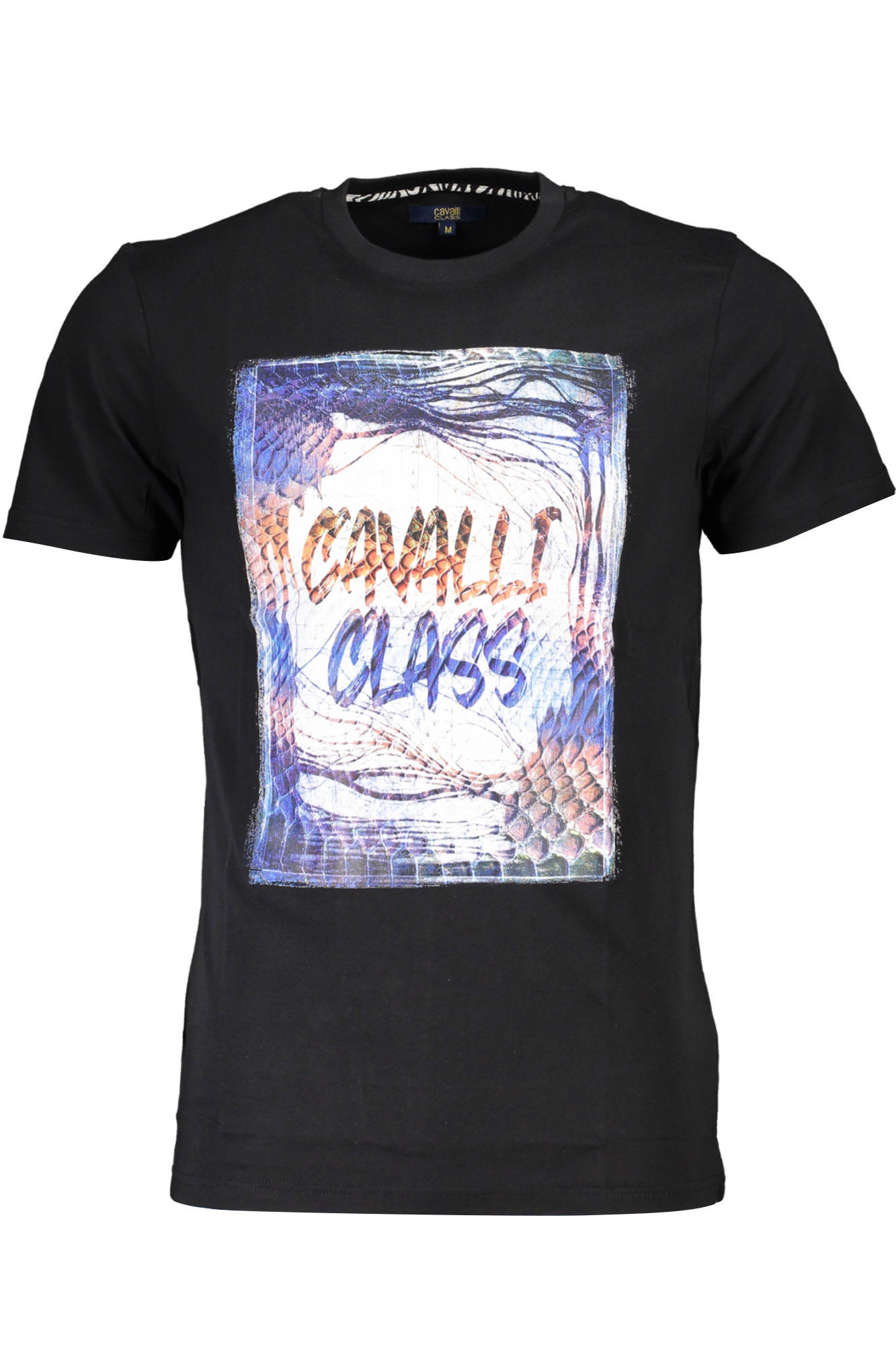 CAVALLI CLASS T-SHIRT SHORT SLEEVE MAN BLACK