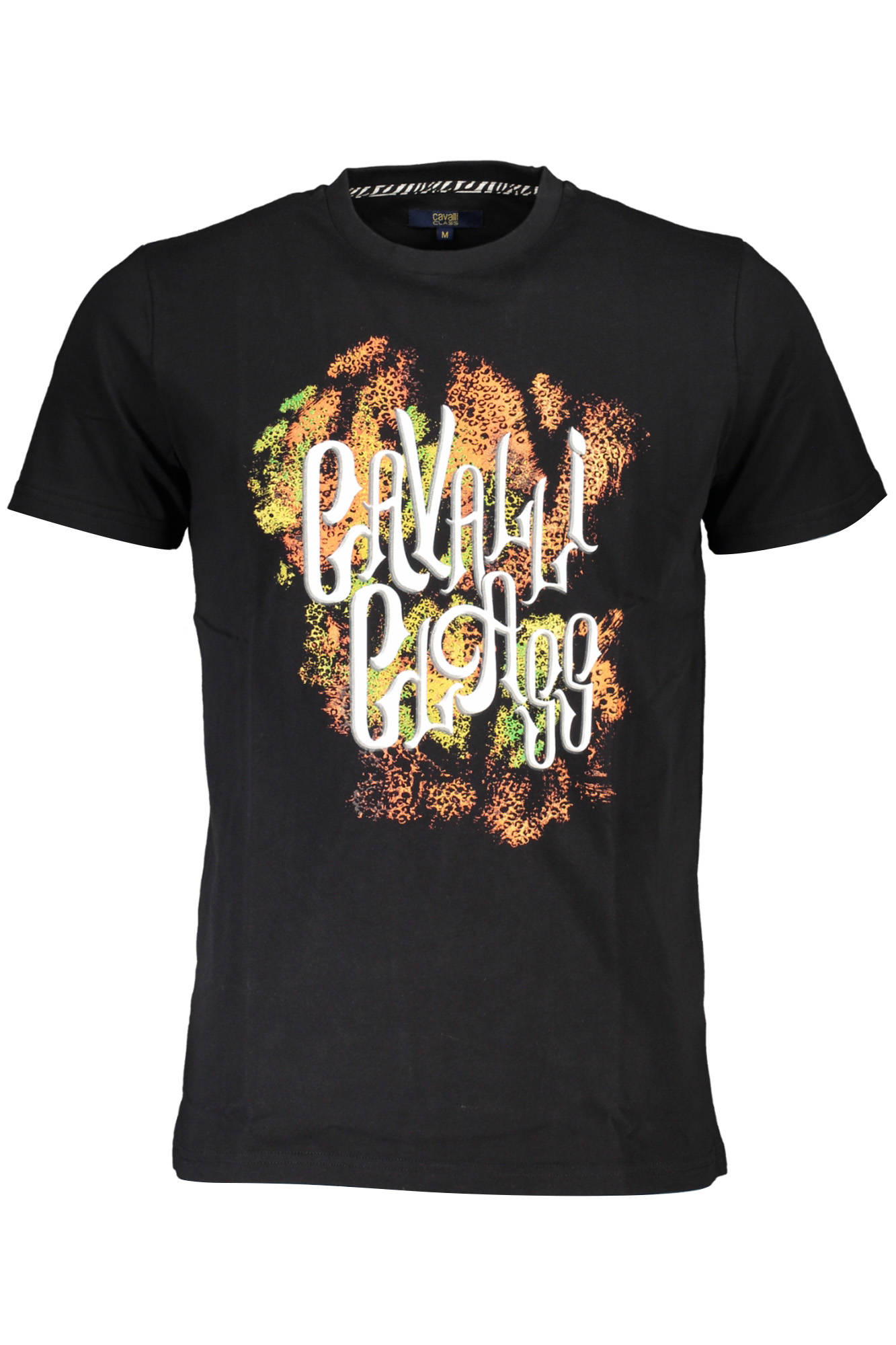 CAVALLI CLASS T-SHIRT SHORT SLEEVE MAN BLACK