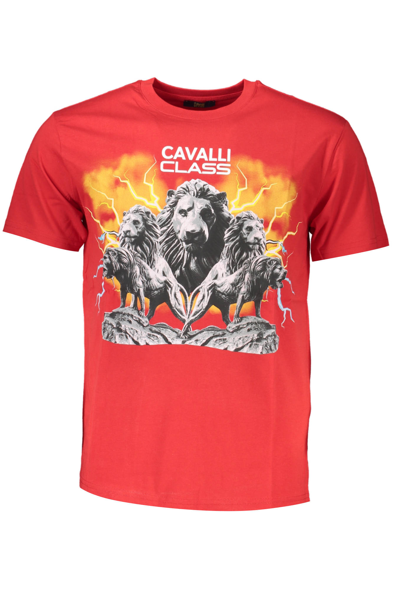 CAVALLI CLASS T-SHIRT SHORT SLEEVE MAN RED
