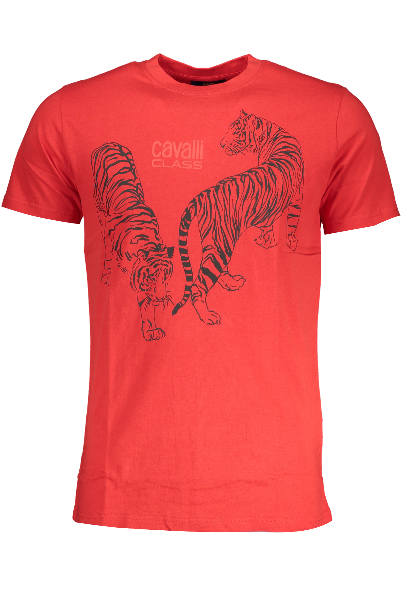 CAVALLI CLASS MEN'S SHORT SLEEVE T-SHIRT RED