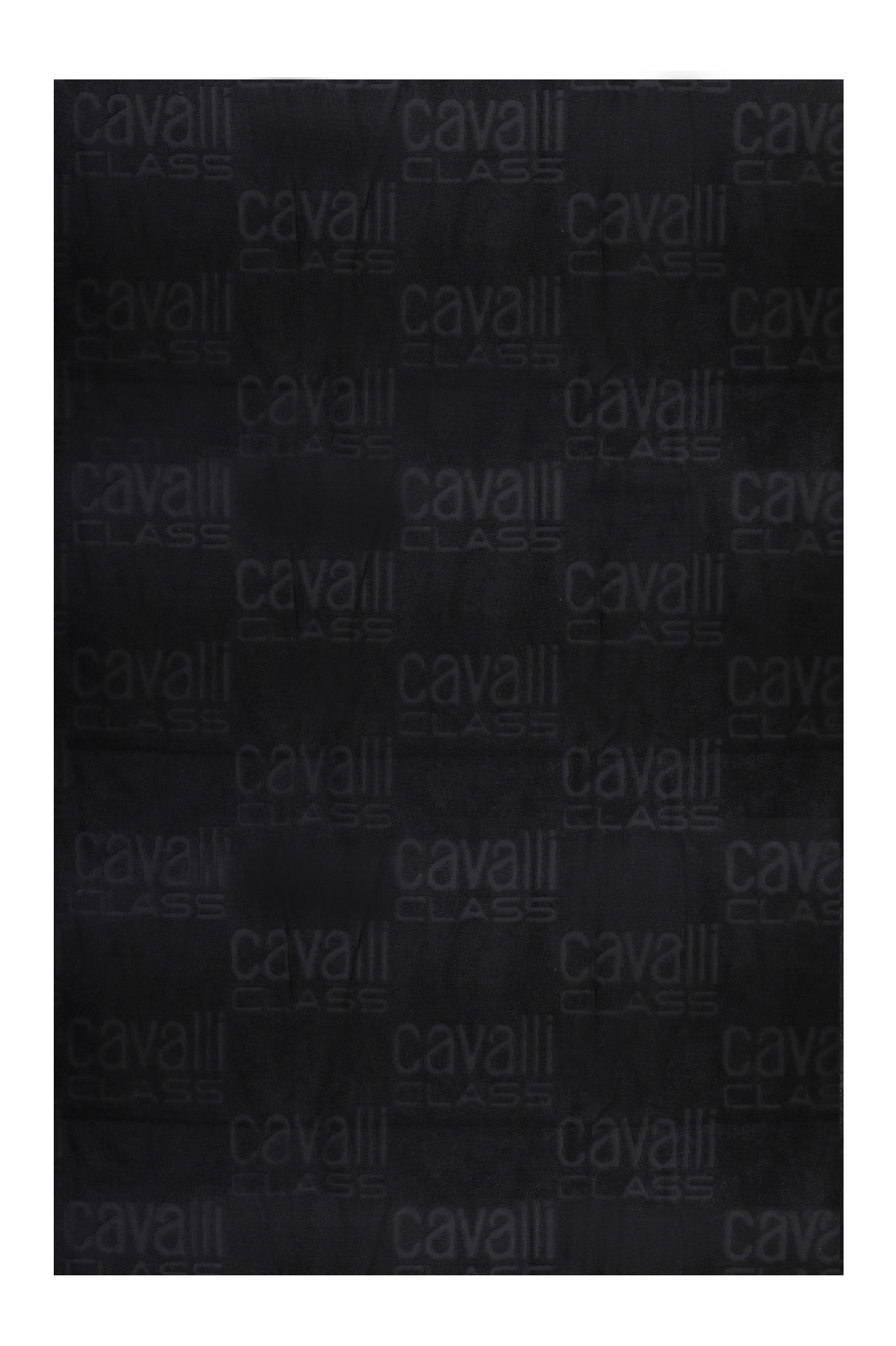 CAVALLI CLASS MEN'S BEACH TOWEL BLACK