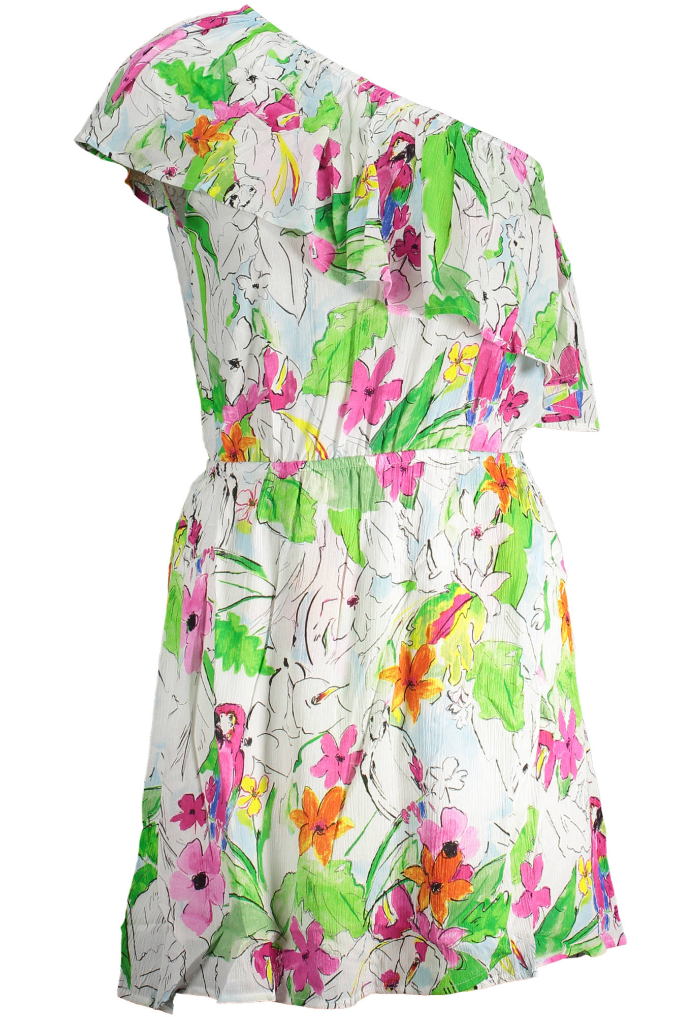 DESIGUAL WOMEN'S SHORT DRESS WHITE