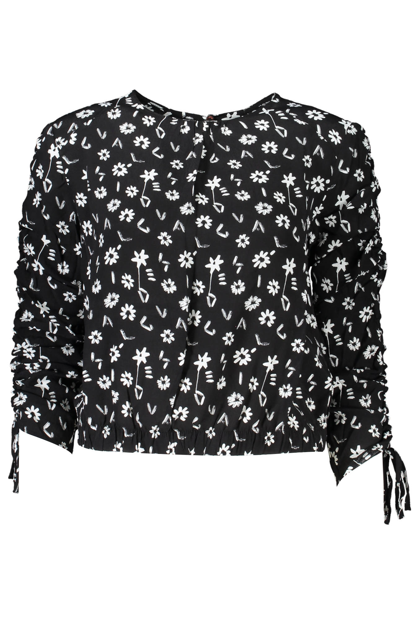 DESIGUAL BLACK WOMEN'S LONG SLEEVED SHIRT
