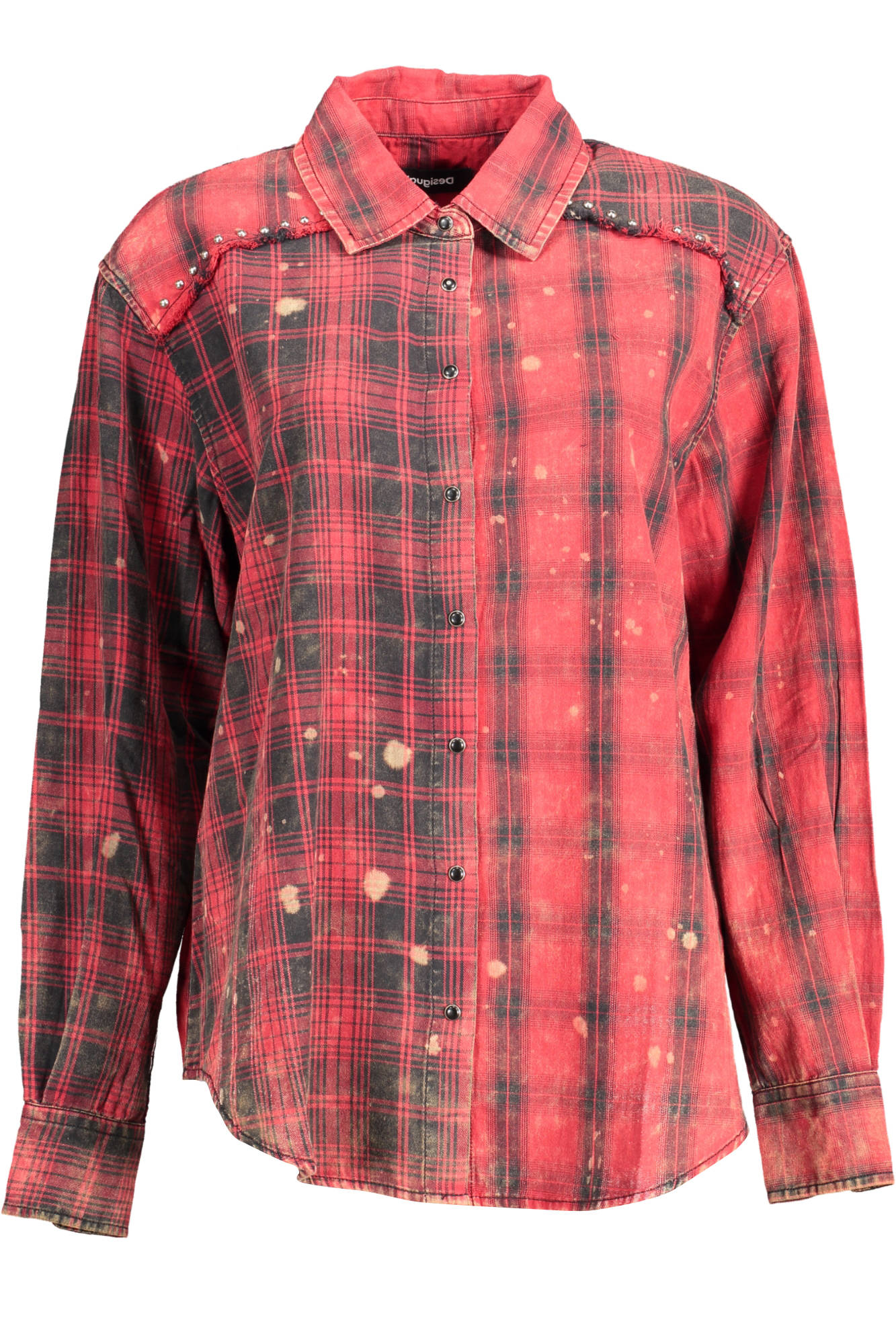 DESIGUAL LONG SLEEVE SHIRT WOMAN RED