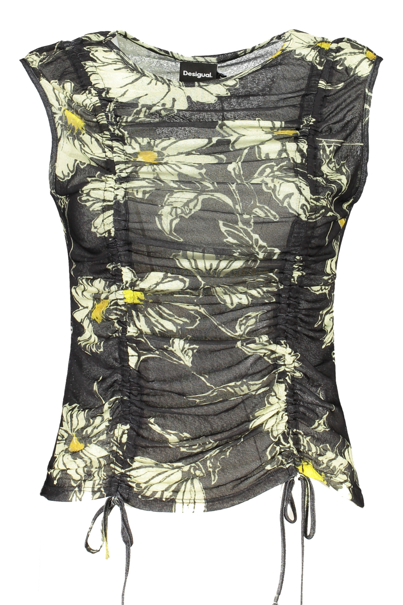 DESIGUAL BLACK WOMEN'S TANK TOP