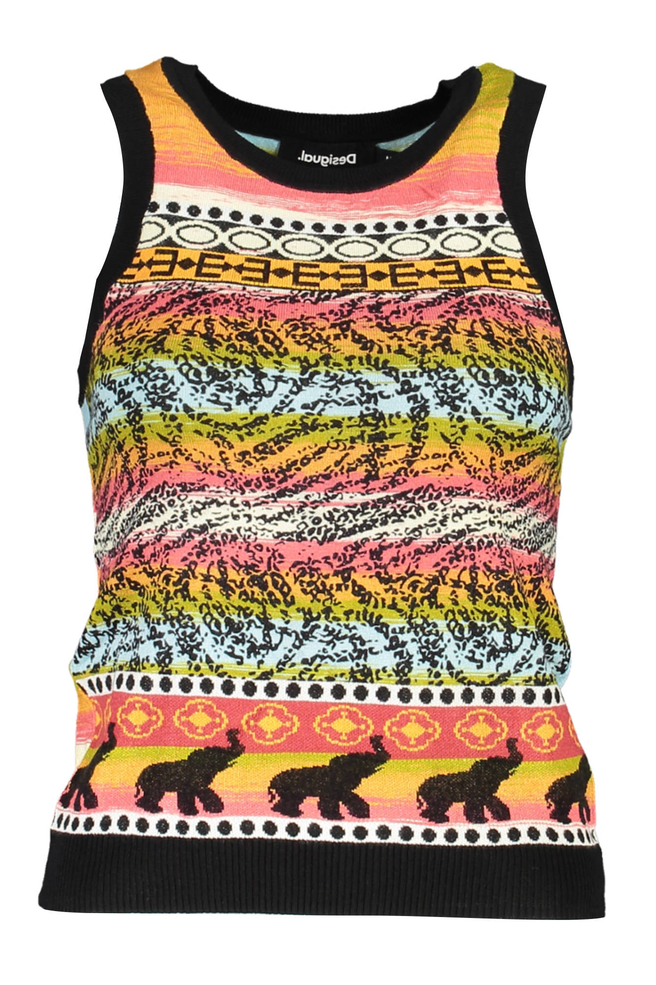 DESIGUAL WOMEN'S TANK TOP BLACK