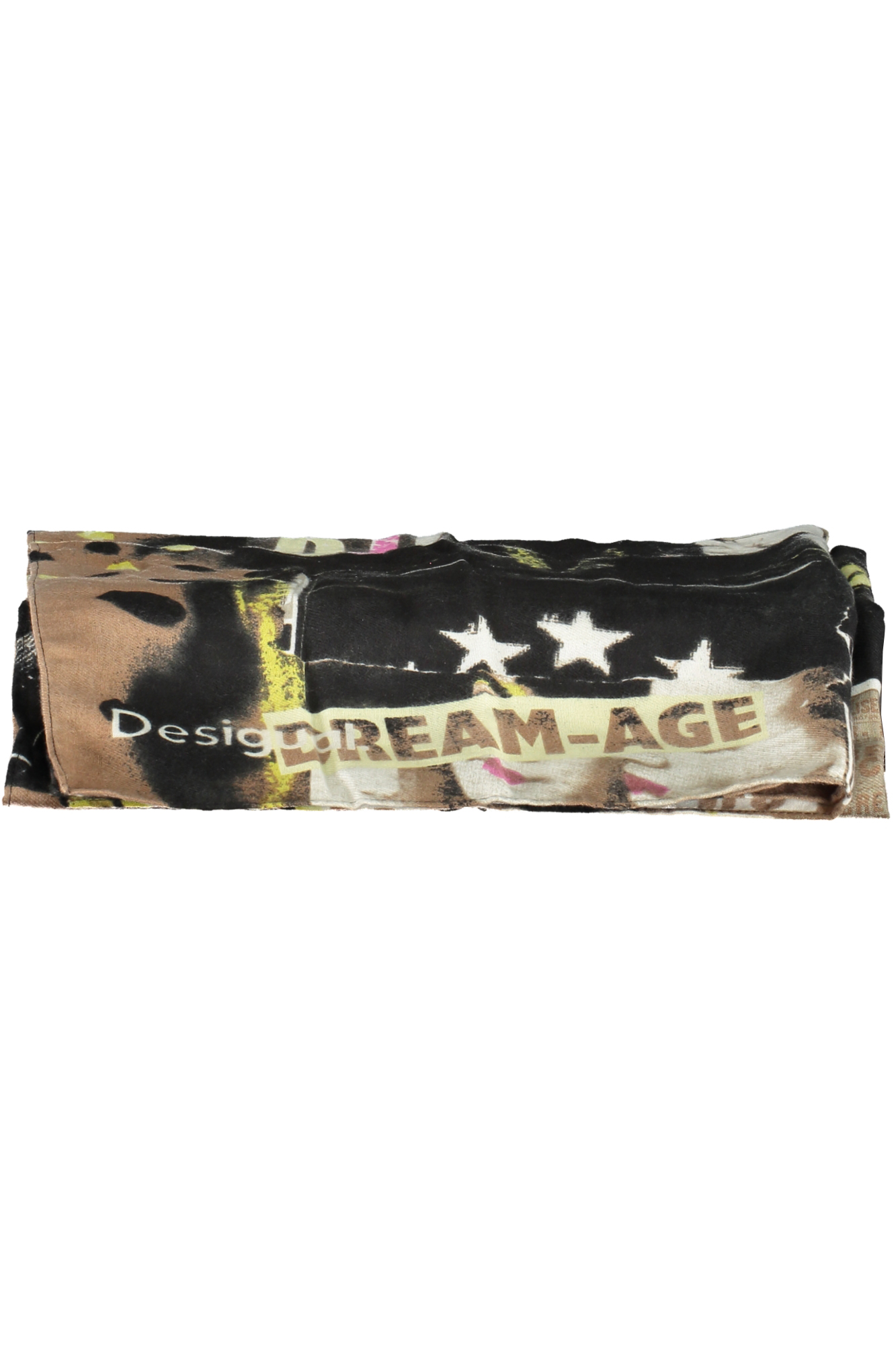 DESIGUAL BLACK WOMEN'S SCARF