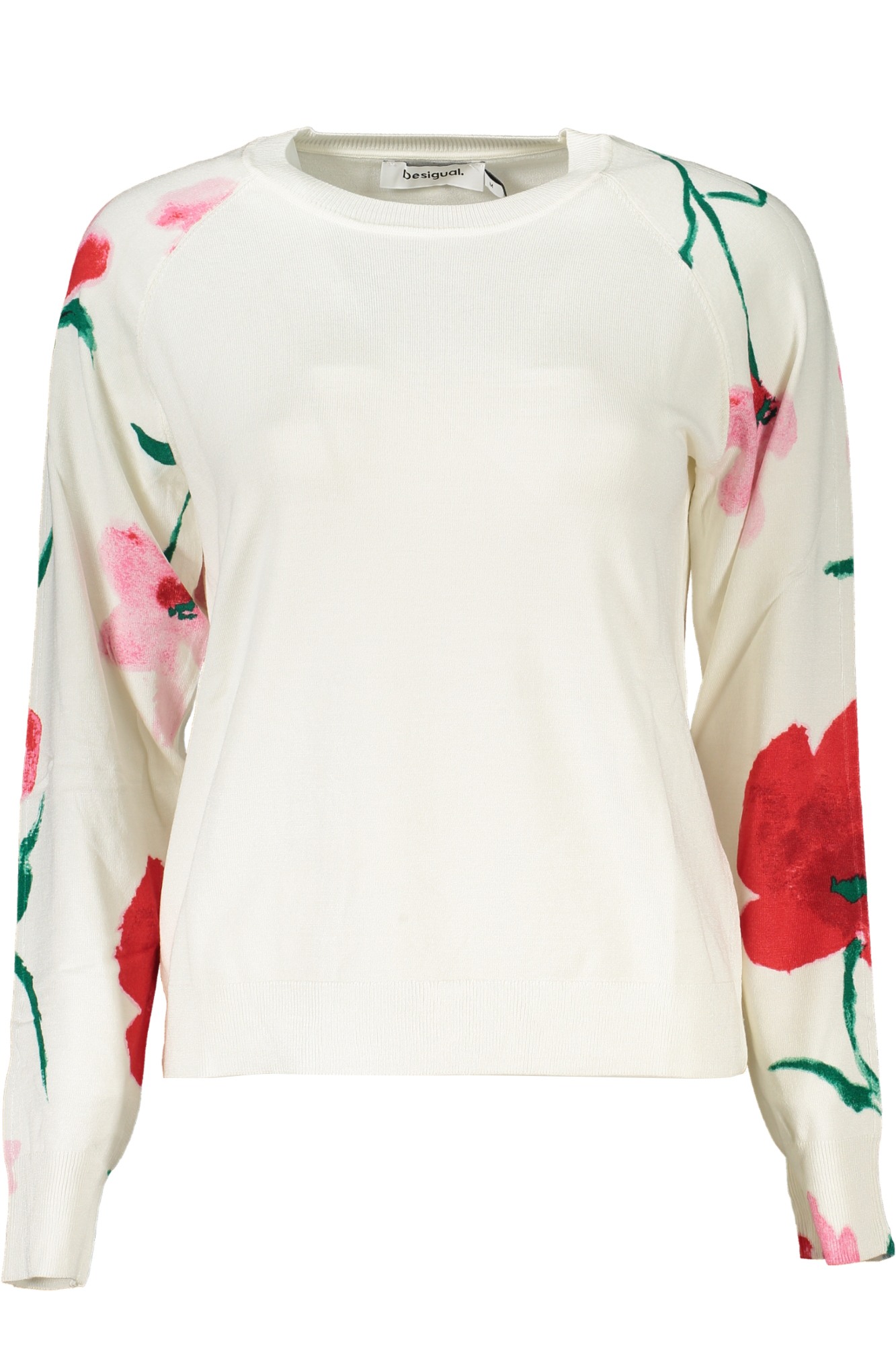 DESIGUAL WHITE WOMEN'S SWEATER