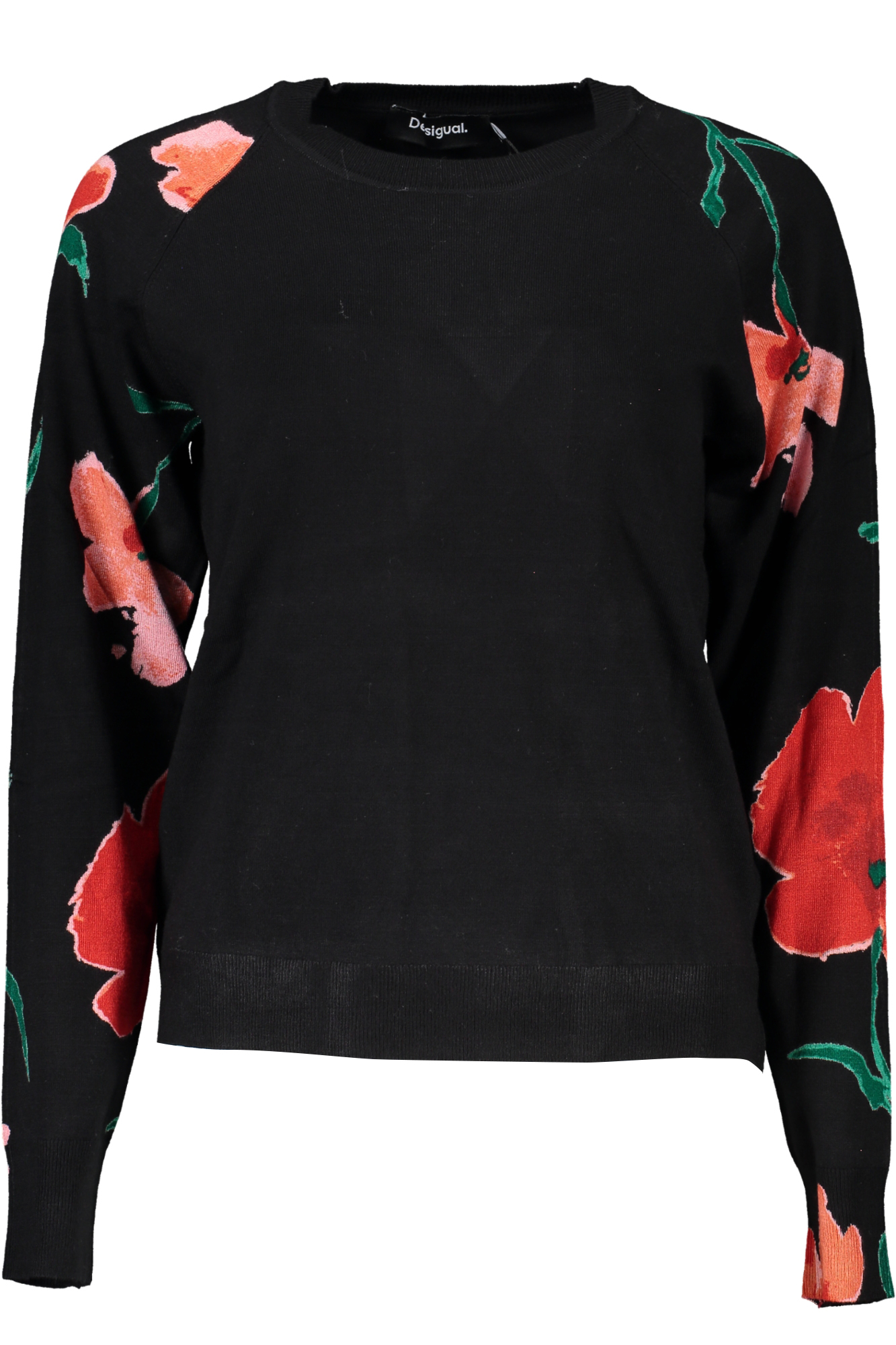 DESIGUAL BLACK WOMEN'S SWEATER